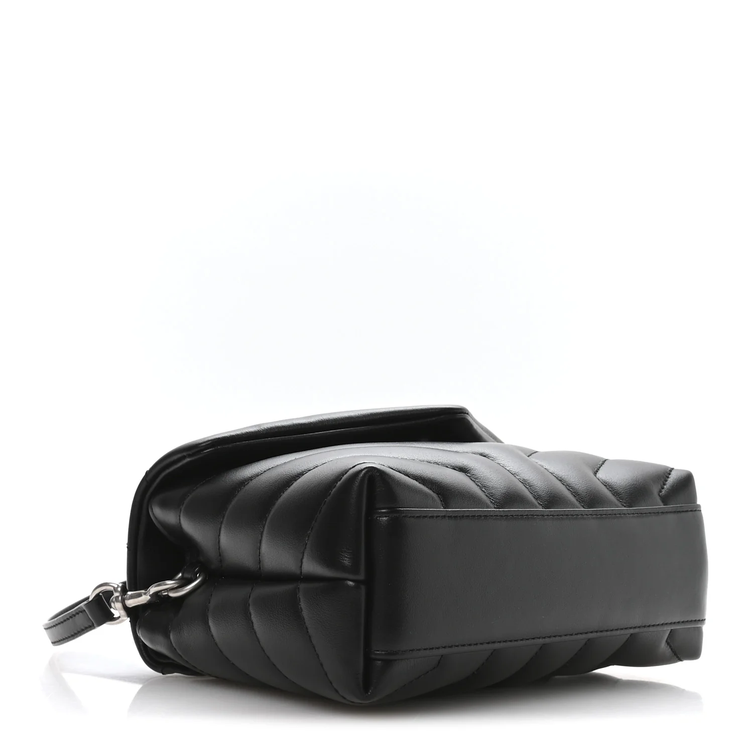 Calfskin Y Quilted Monogram Toy Loulou Crossbody Bag Black - Image 4