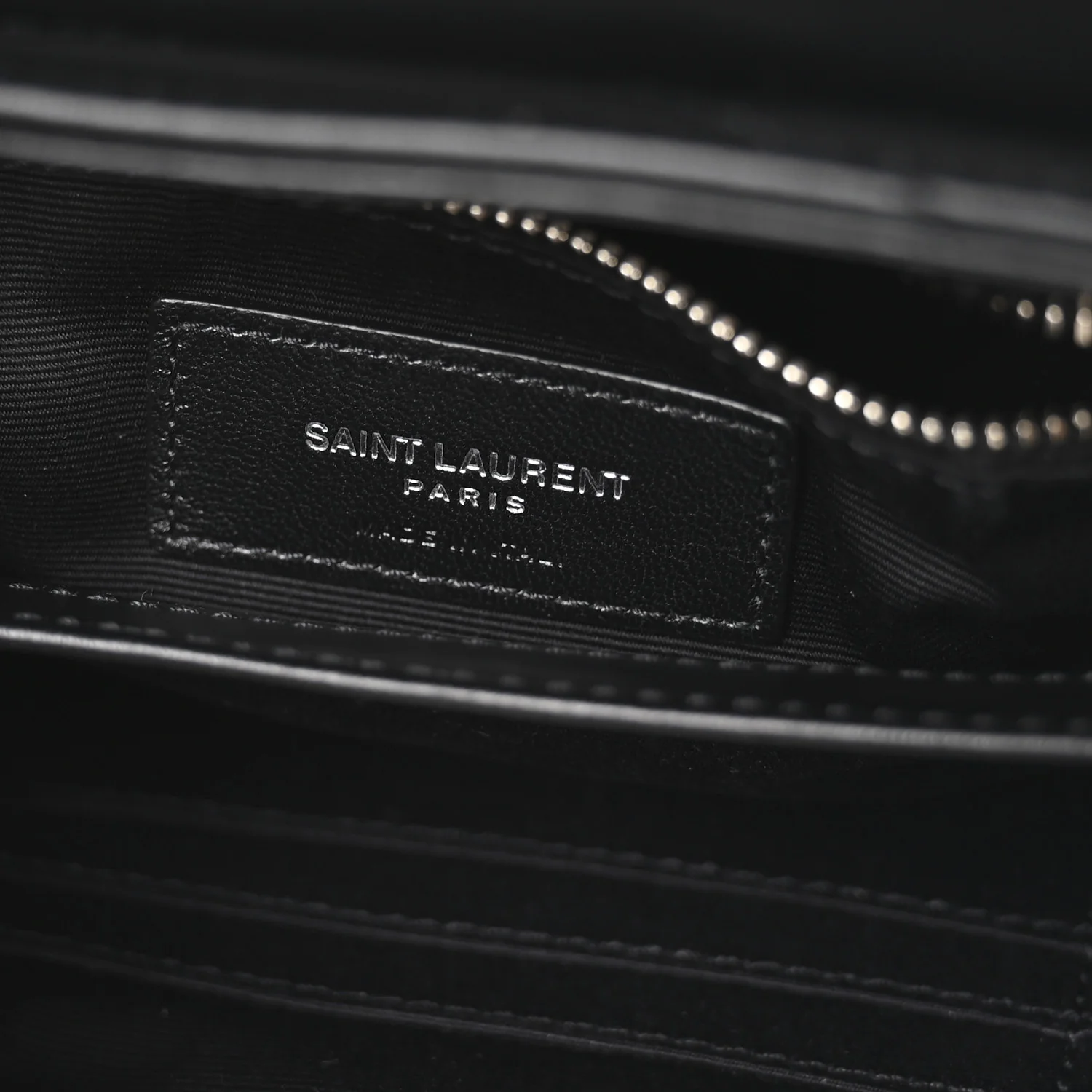 Calfskin Y Quilted Monogram Toy Loulou Crossbody Bag Black - Image 6