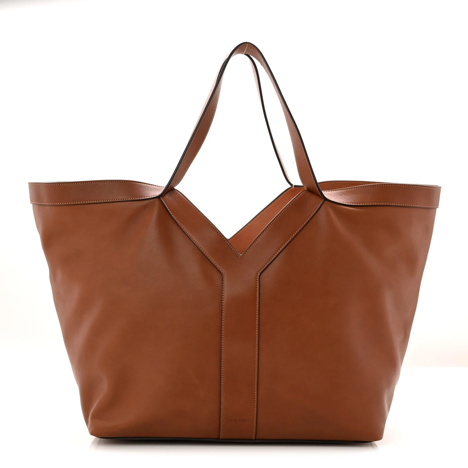 Calfskin Y Tote Brick