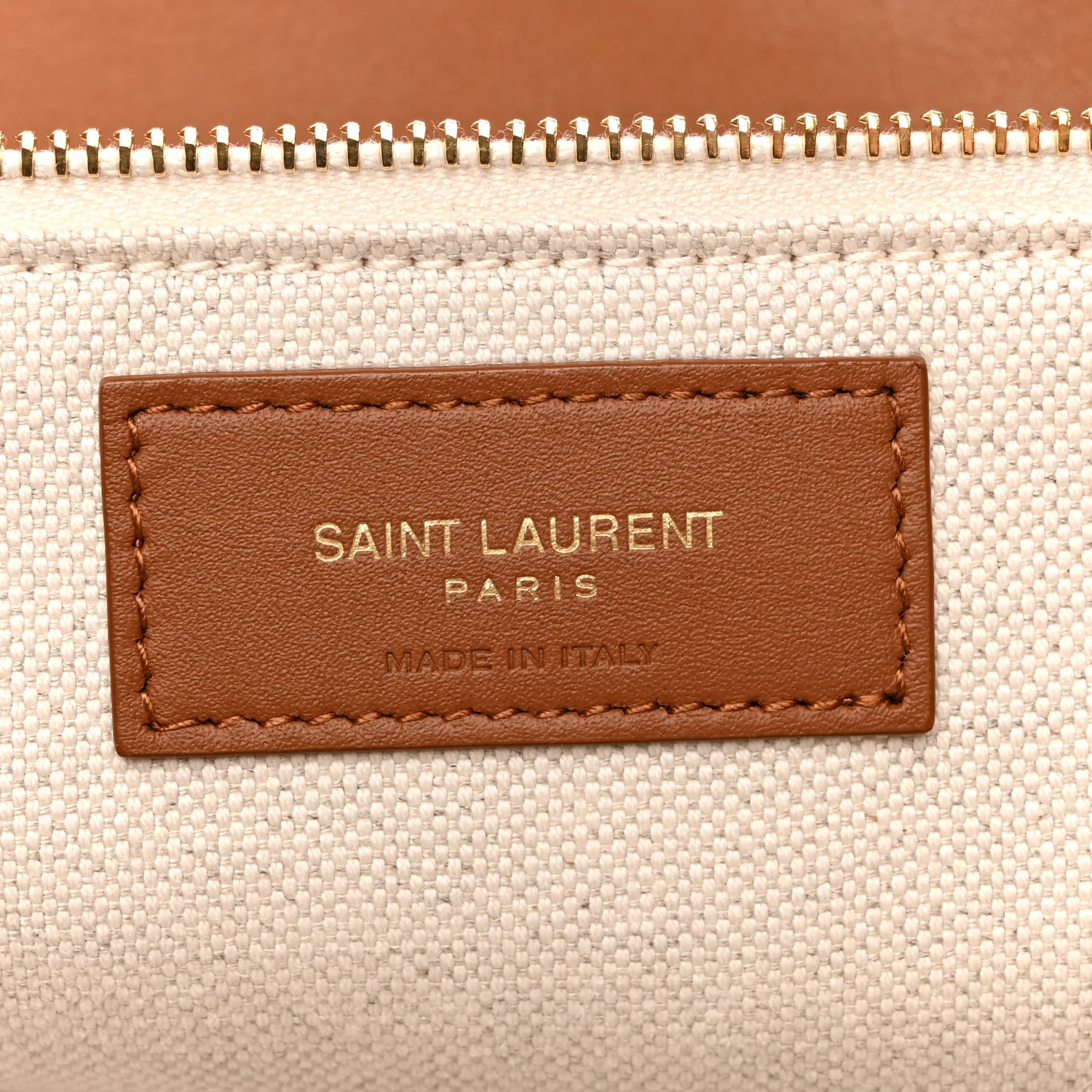 Canvas Calfskin Lauren Panier Tote Desert Dust - Image 6