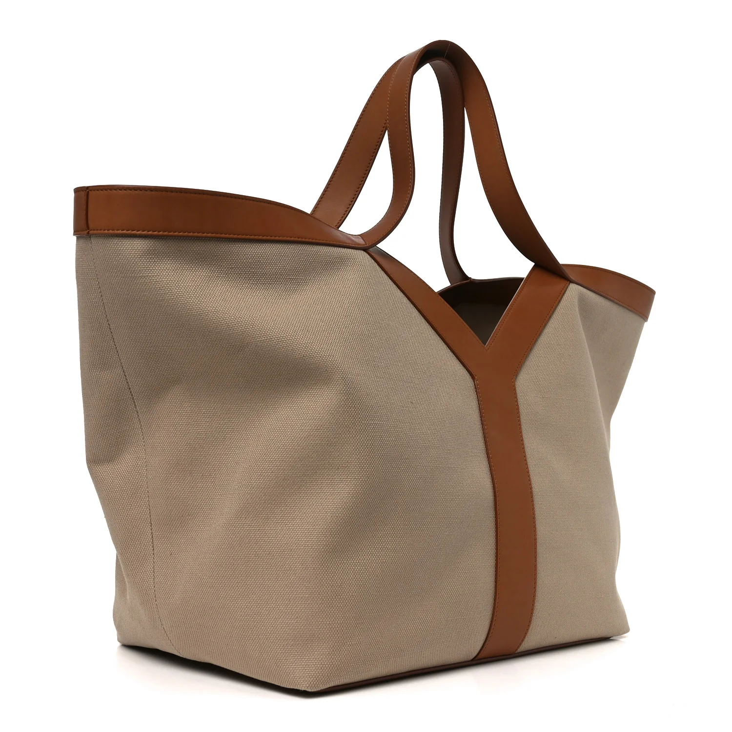 Canvas Calfskin Y Tote Desert Dust Brick - Image 3