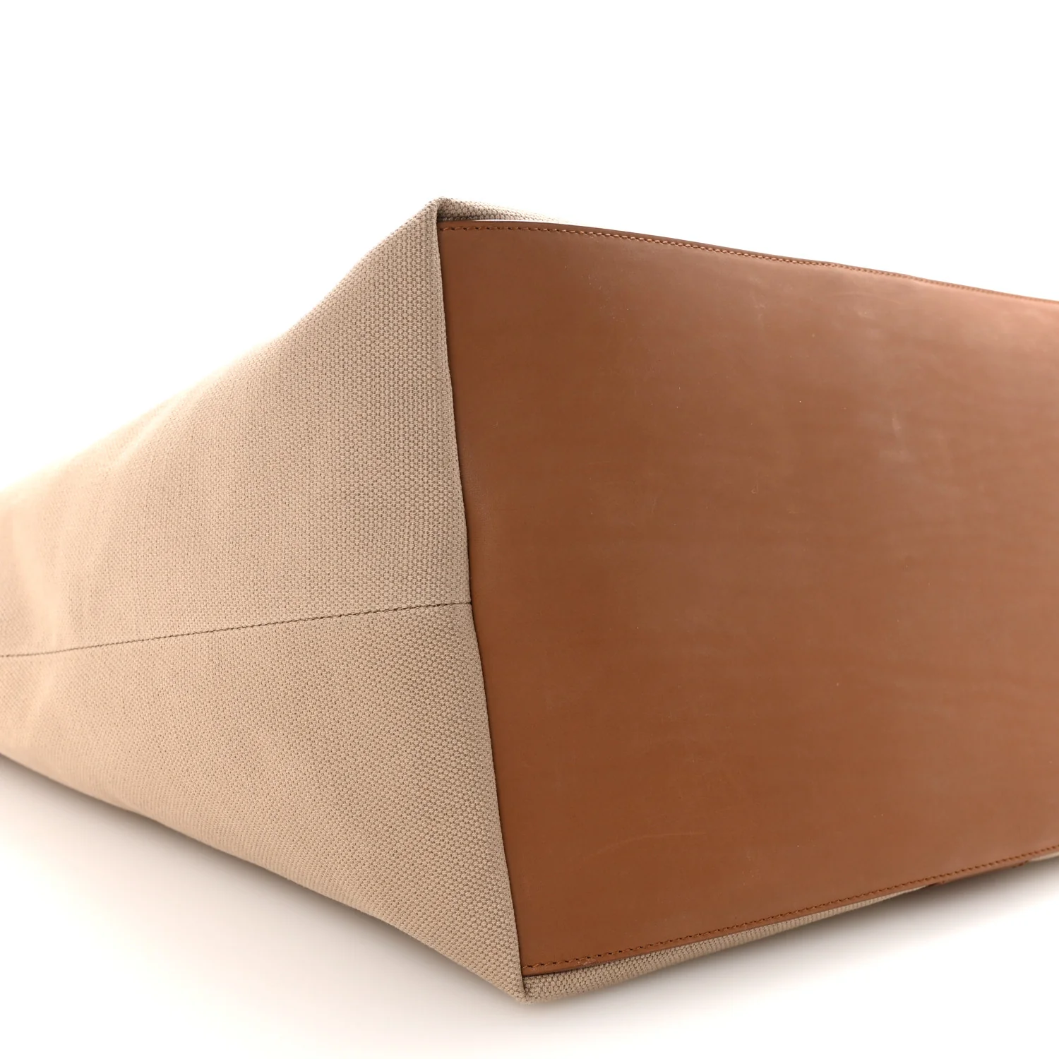 Canvas Calfskin Y Tote Tan Natural - Image 8