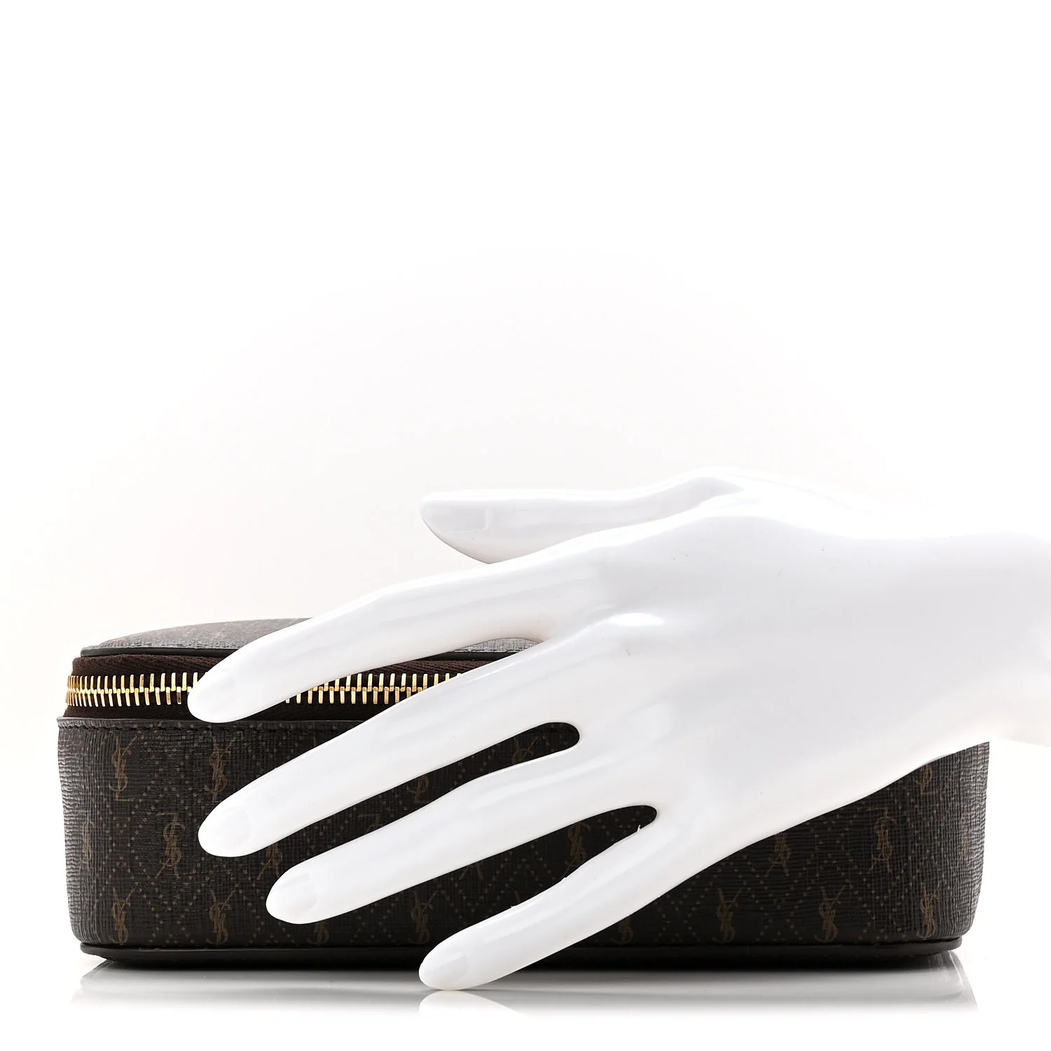 Canvas Le Monogramme Small Jewelry Case Chestnut - Image 2