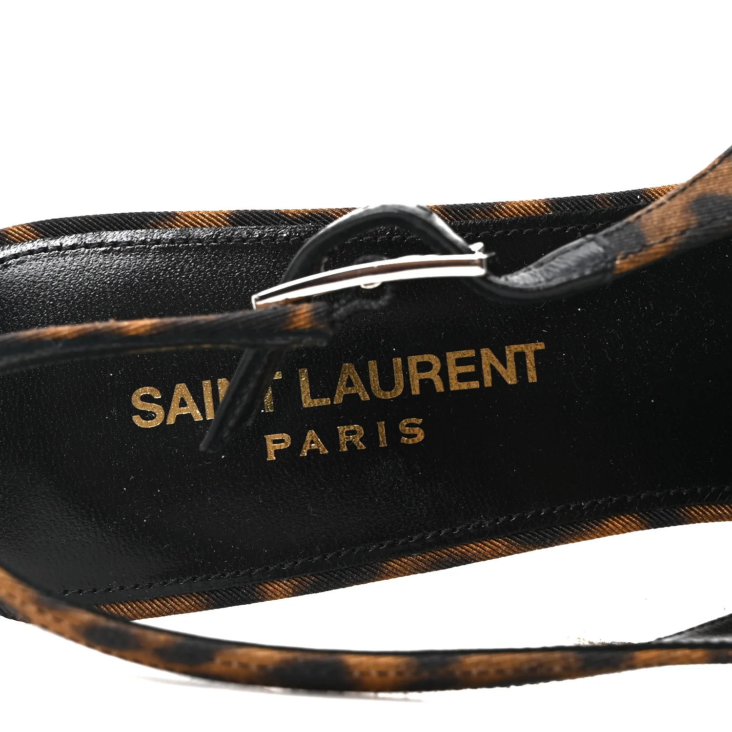 Canvas Leopard Print Quadria 30 Slingback Pumps 37 Manto Naturale - Image 8