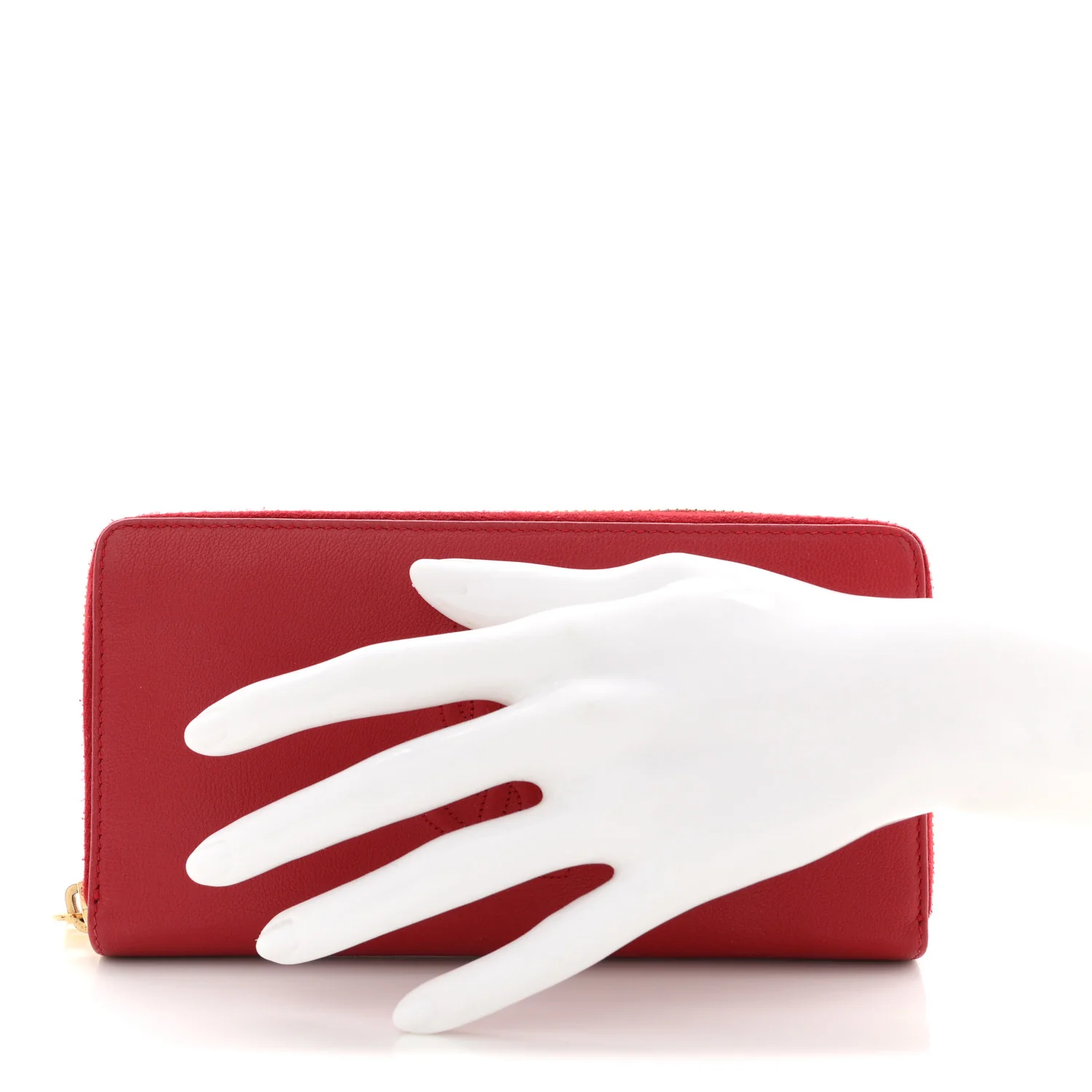 Chevre Belle De Jour Zip Around Wallet Rouge Orient - Image 2
