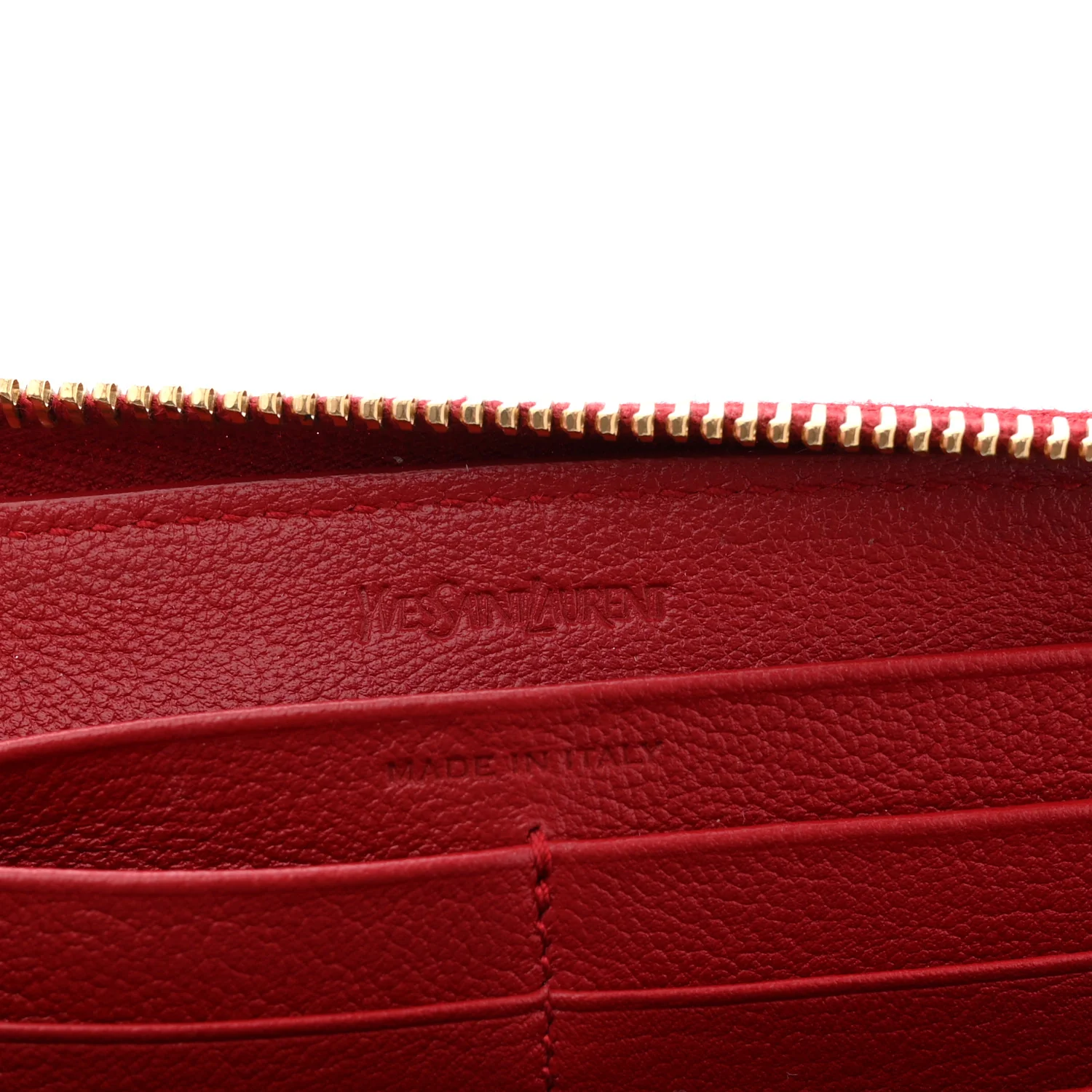 Chevre Belle De Jour Zip Around Wallet Rouge Orient - Image 6