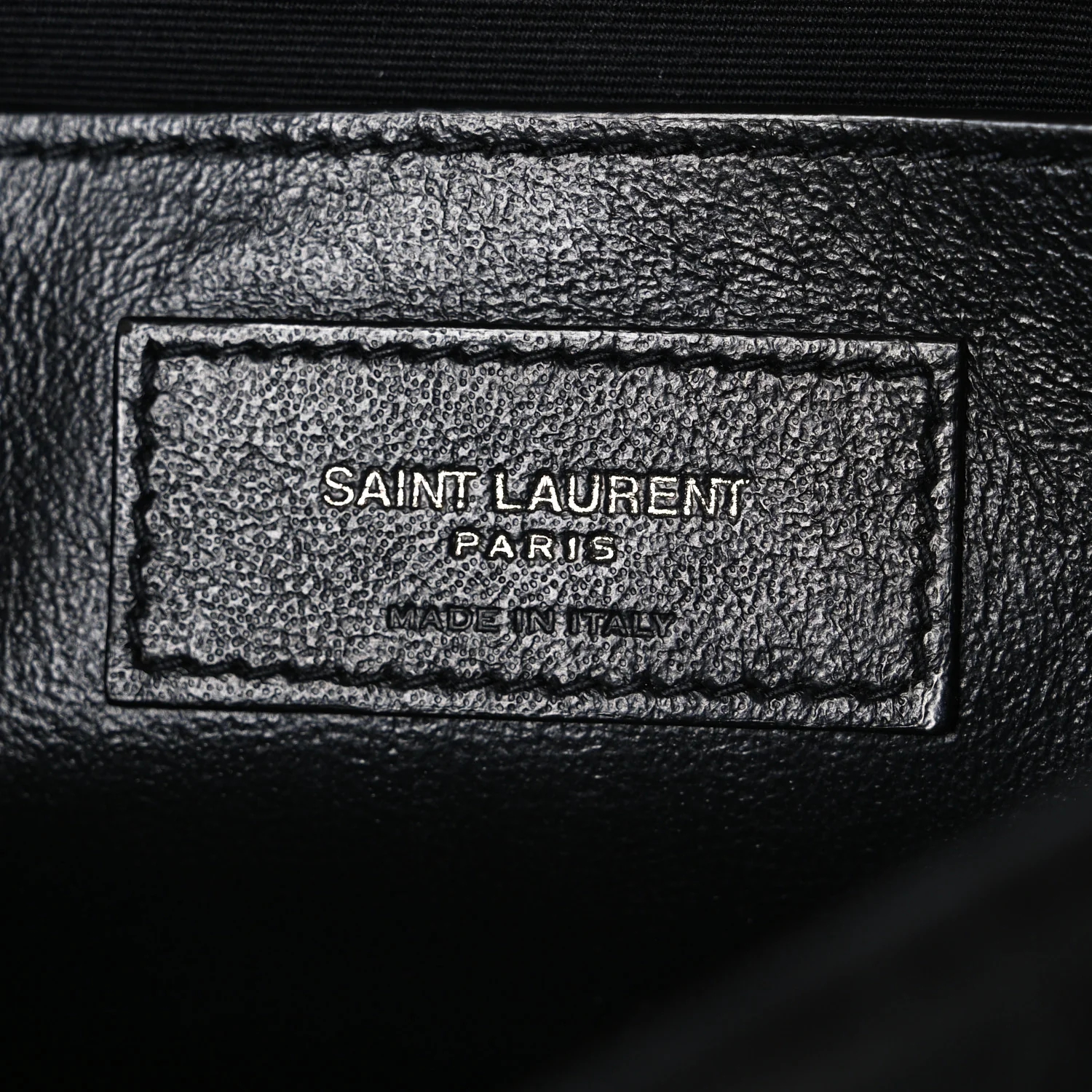 Crinkled Calfskin Matelasse Monogram Baby Niki Chain Satchel Black - Image 6