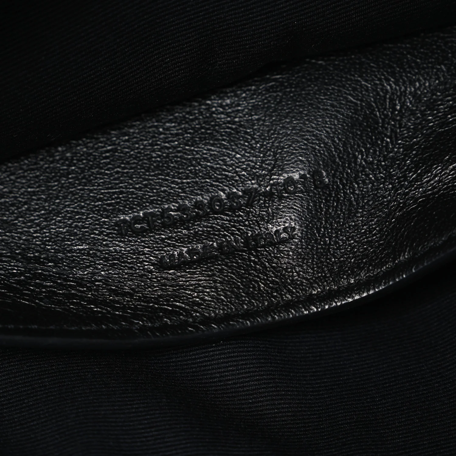 Crinkled Calfskin Matelasse Monogram Baby Niki Chain Satchel Black - Image 7