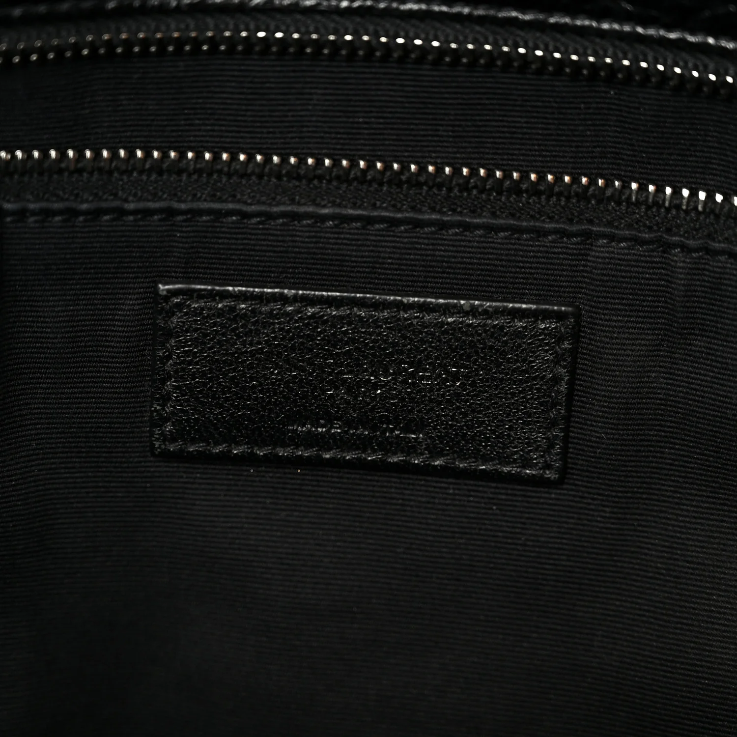 Crinkled Calfskin Matelasse Monogram Large Niki Chain Satchel Black - Image 6