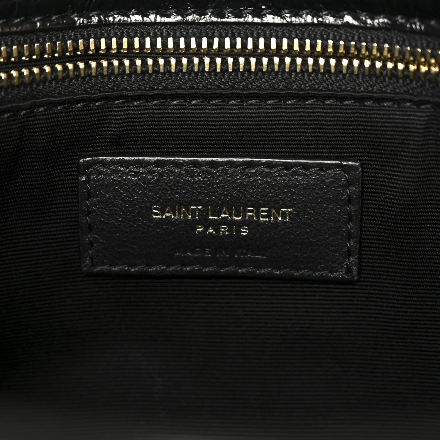 Crinkled Calfskin Matelasse Monogram Medium Niki Chain Satchel Black - Image 6