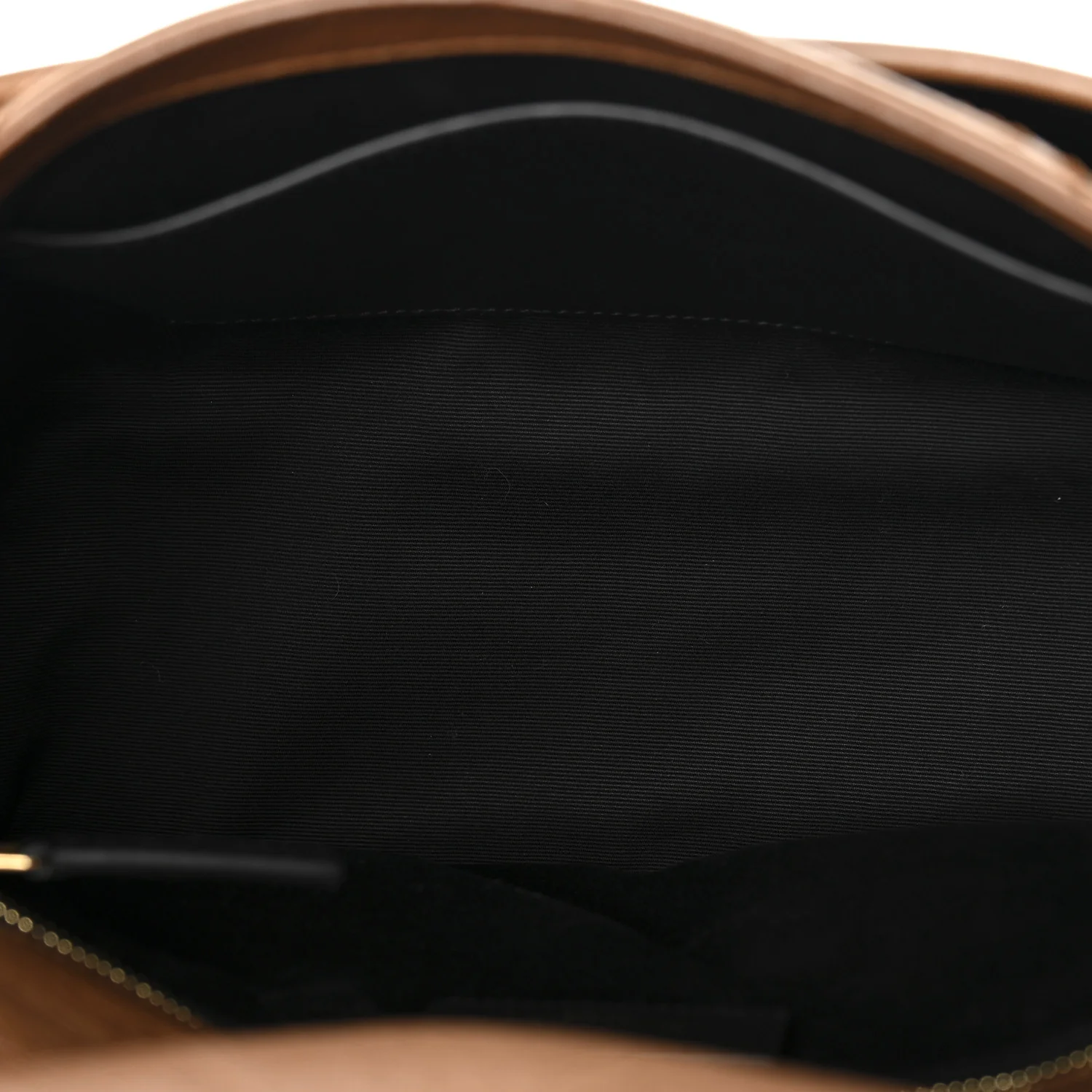 Crinkled Calfskin Matelasse Monogram Medium Niki Chain Satchel Caramel - Image 5