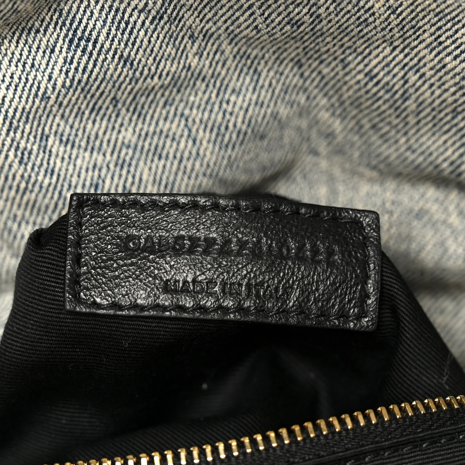 Denim Quilted Medium Loulou Puffer Monogram Chain Satchel Azur - Image 7