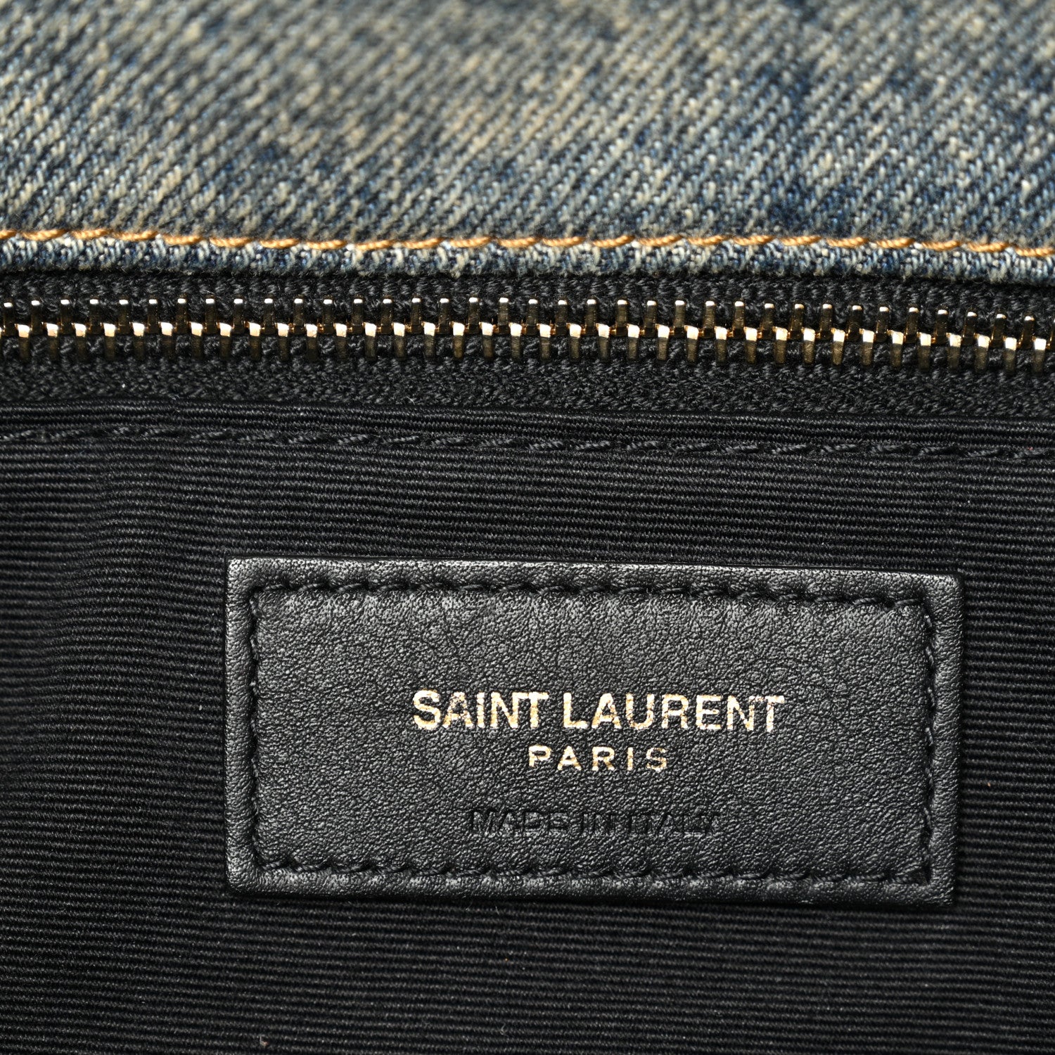 Denim Quilted Medium Loulou Puffer Monogram Chain Satchel Blue Cinnamon - Image 6