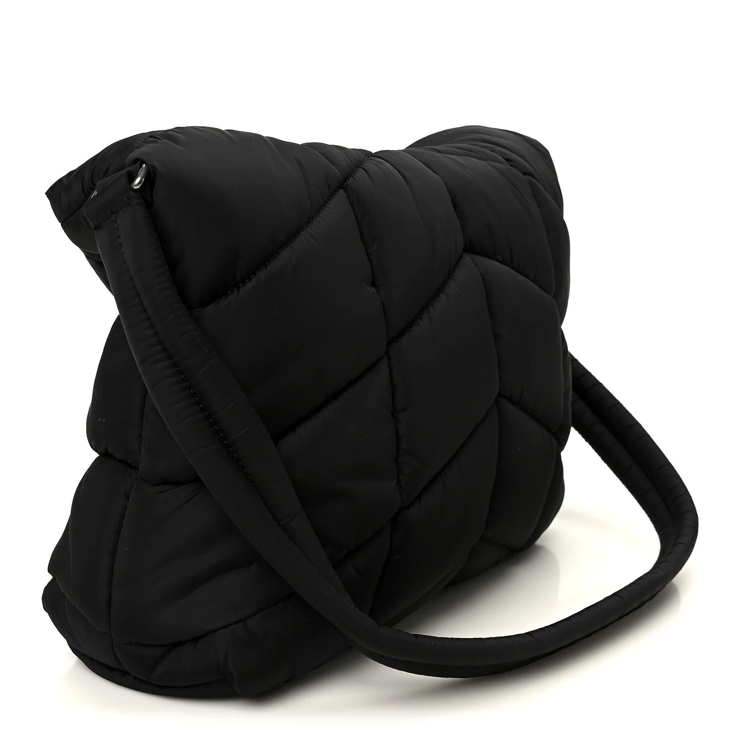 Econyl Nylon Lou Puffer Messenger Black - Image 3