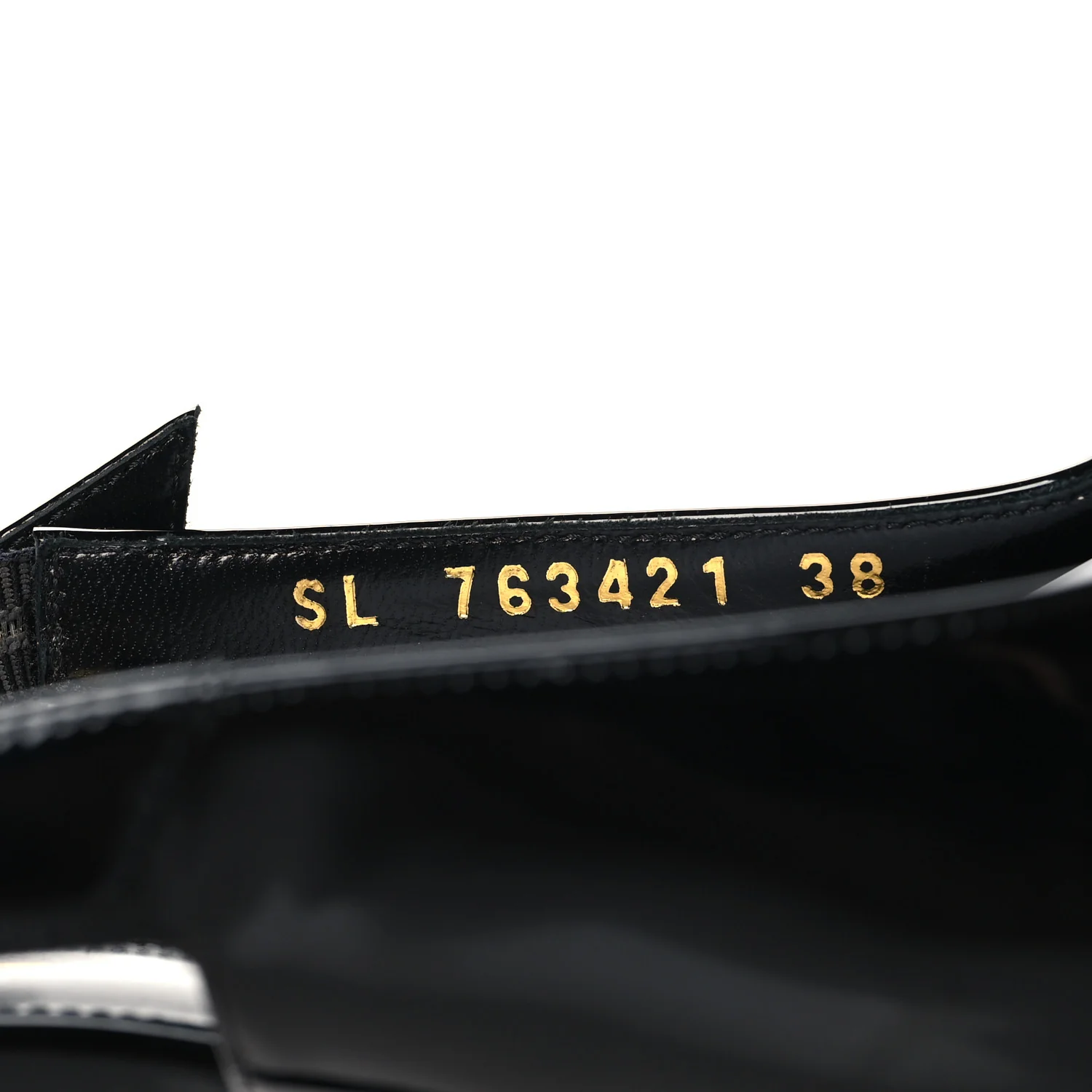 Glazed Calfskin Lee Slingback Pumps 38 Black - Image 7