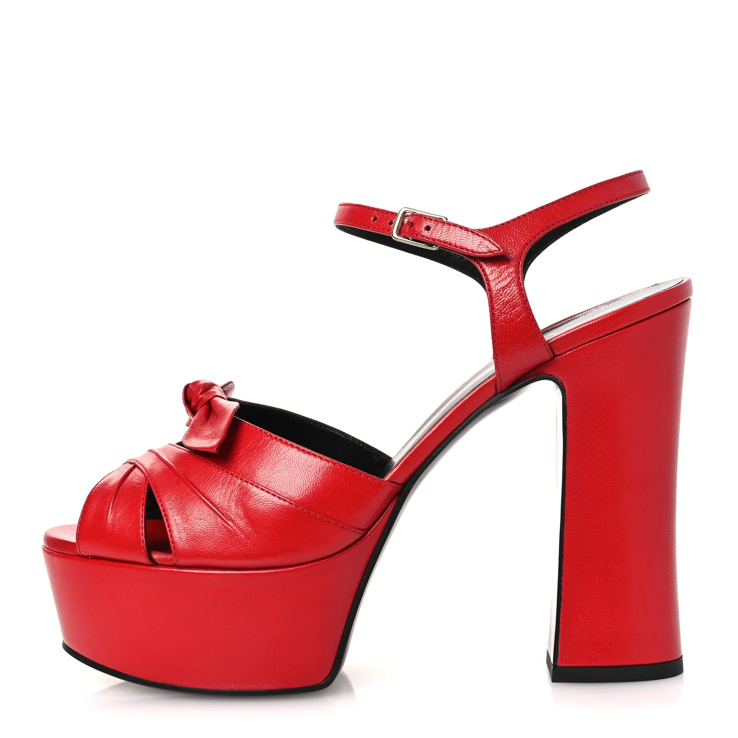 Goatskin Candy 80 Platform Sandals 39.5 New Red