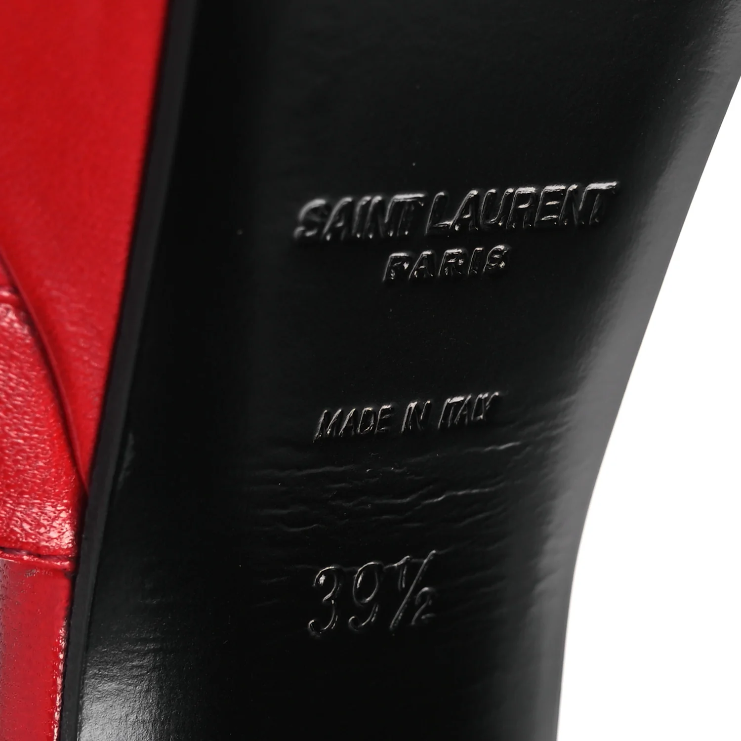 Goatskin Candy 80 Platform Sandals 39.5 New Red - Image 8