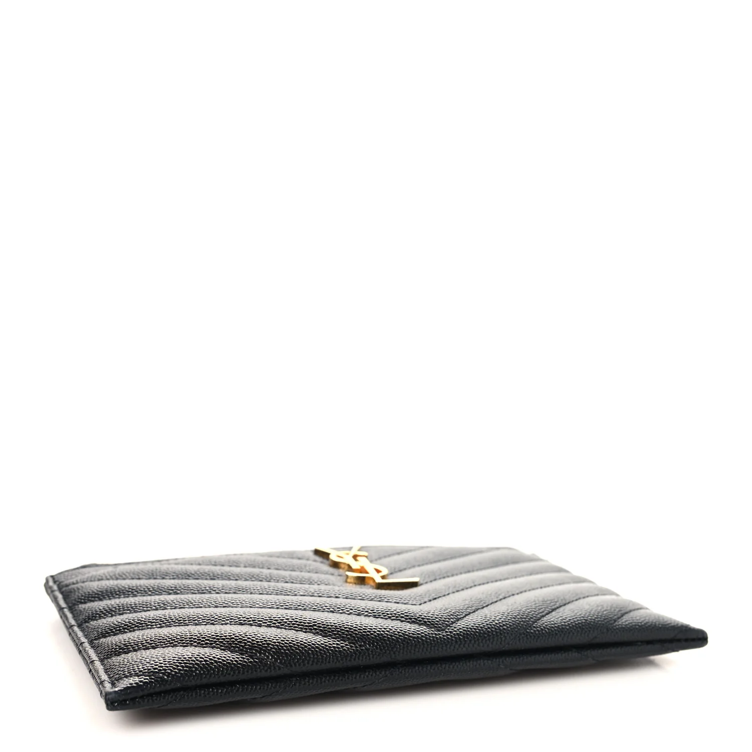 Grain De Poudre Chevron Monogram Bill Pouch Black - Image 4