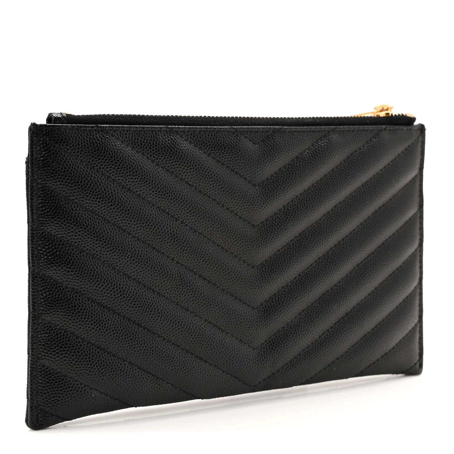Grain De Poudre Chevron Monogram Bill Pouch Black - Image 3