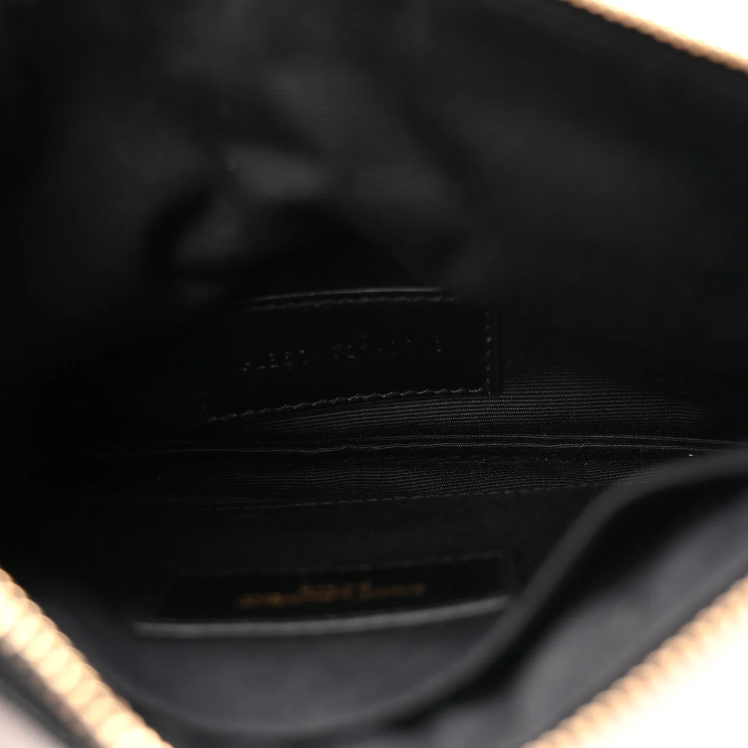 Grain De Poudre Chevron Monogram Bill Pouch Black - Image 5