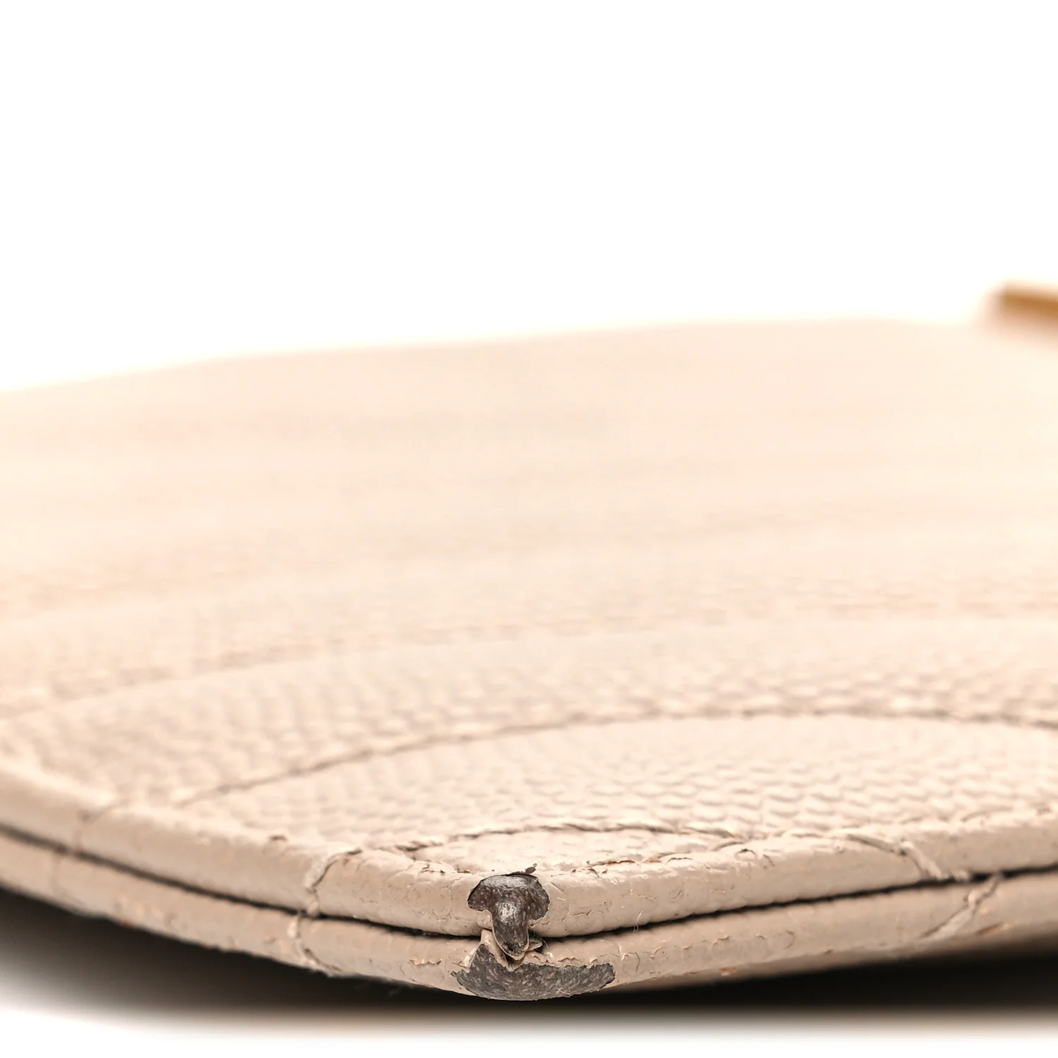 Grain De Poudre Chevron Monogram Bill Pouch Dark Beige - Image 8