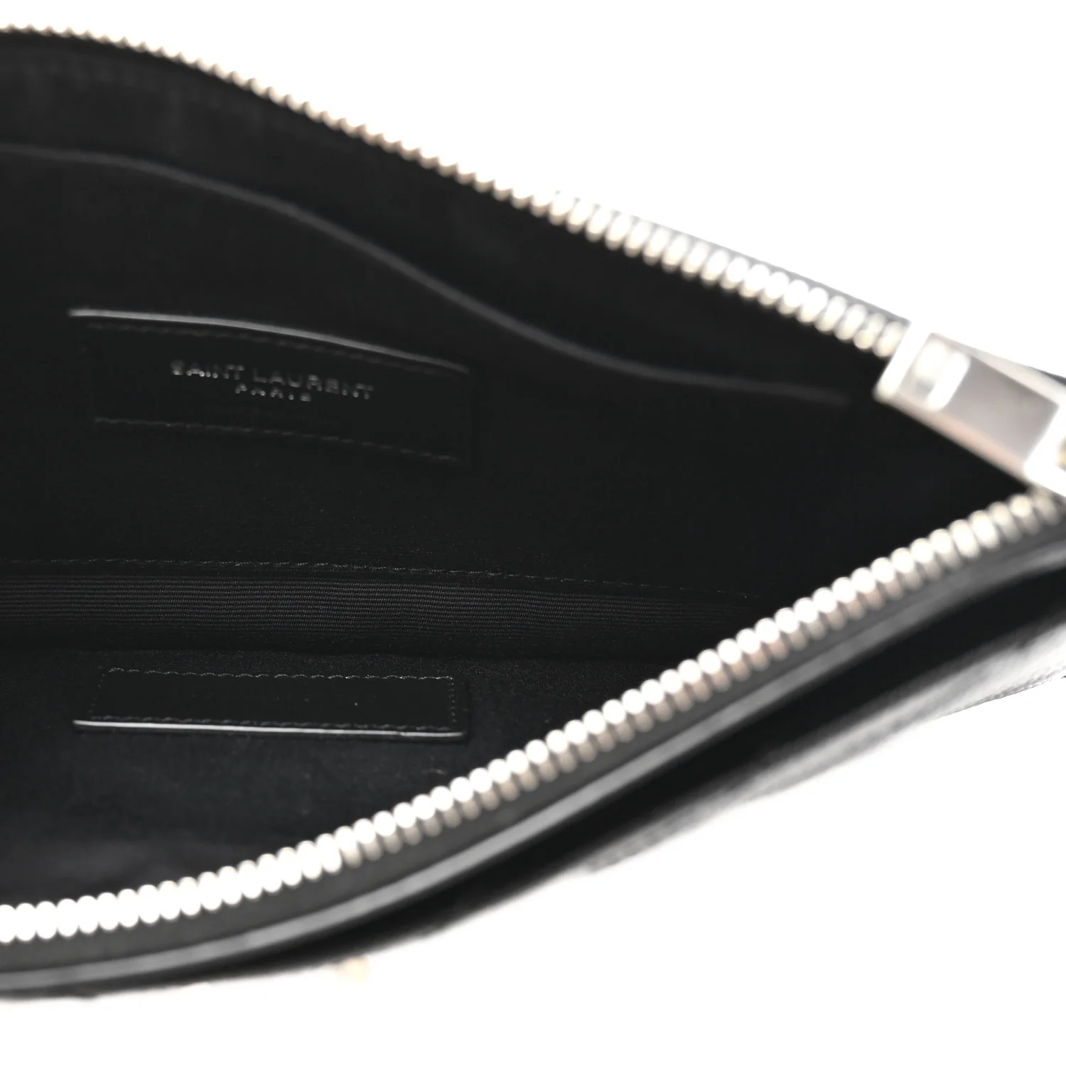 Grain De Poudre Chevron Monogram Large Bill Pouch Black - Image 5