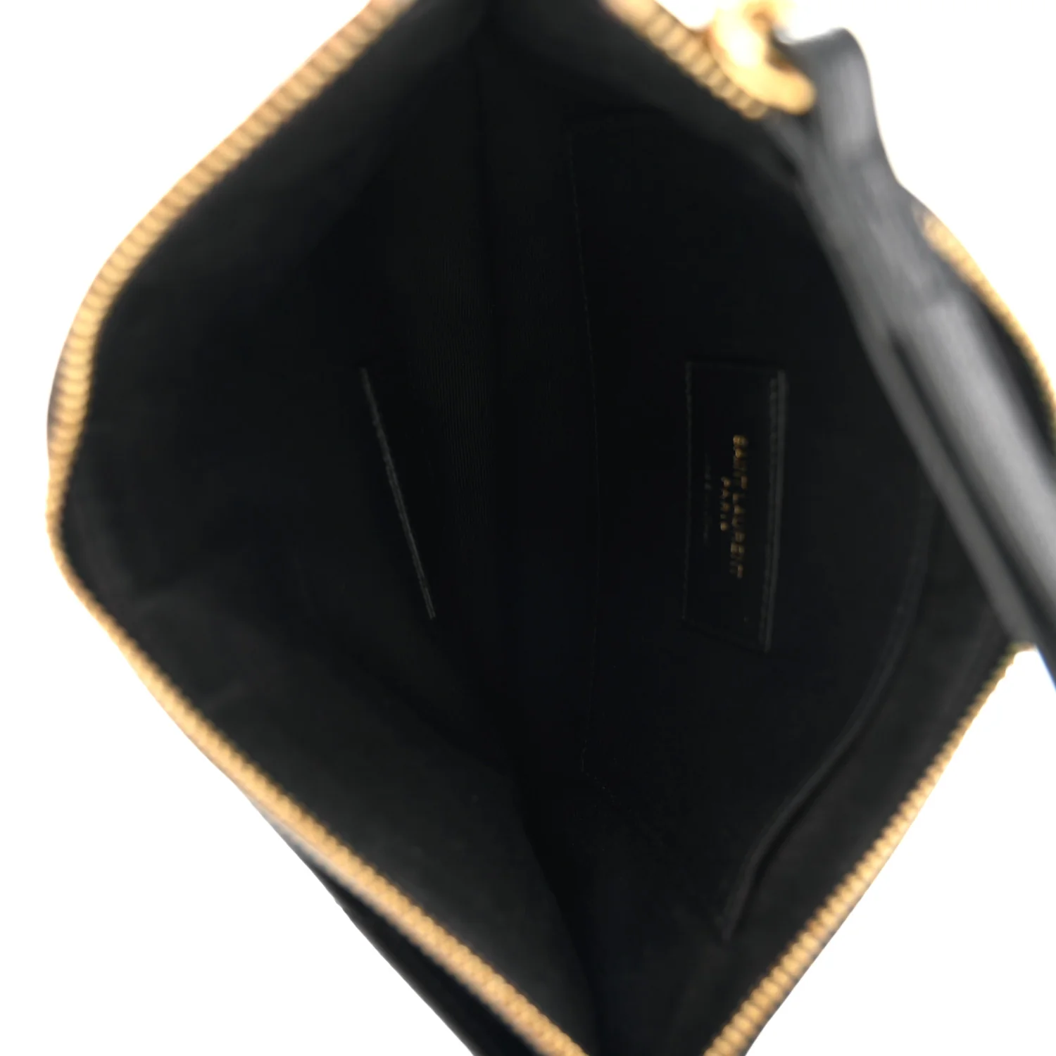 Grain De Poudre Chevron Monogram Large Bill Pouch Black - Image 5
