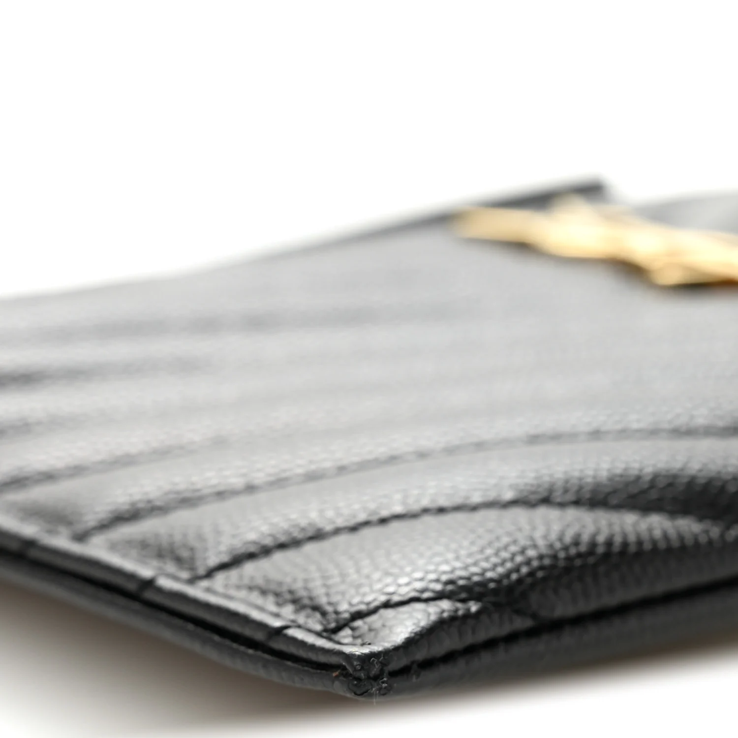 Grain De Poudre Chevron Monogram Large Bill Pouch Black - Image 9