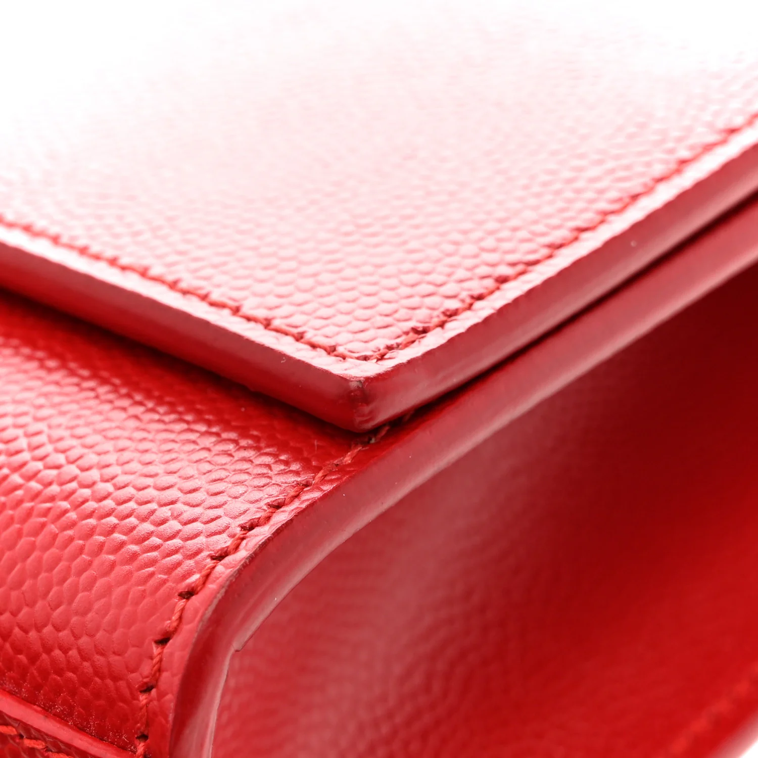 Grain De Poudre Classic Monogram Cassandre Clutch Dark Red - Image 11
