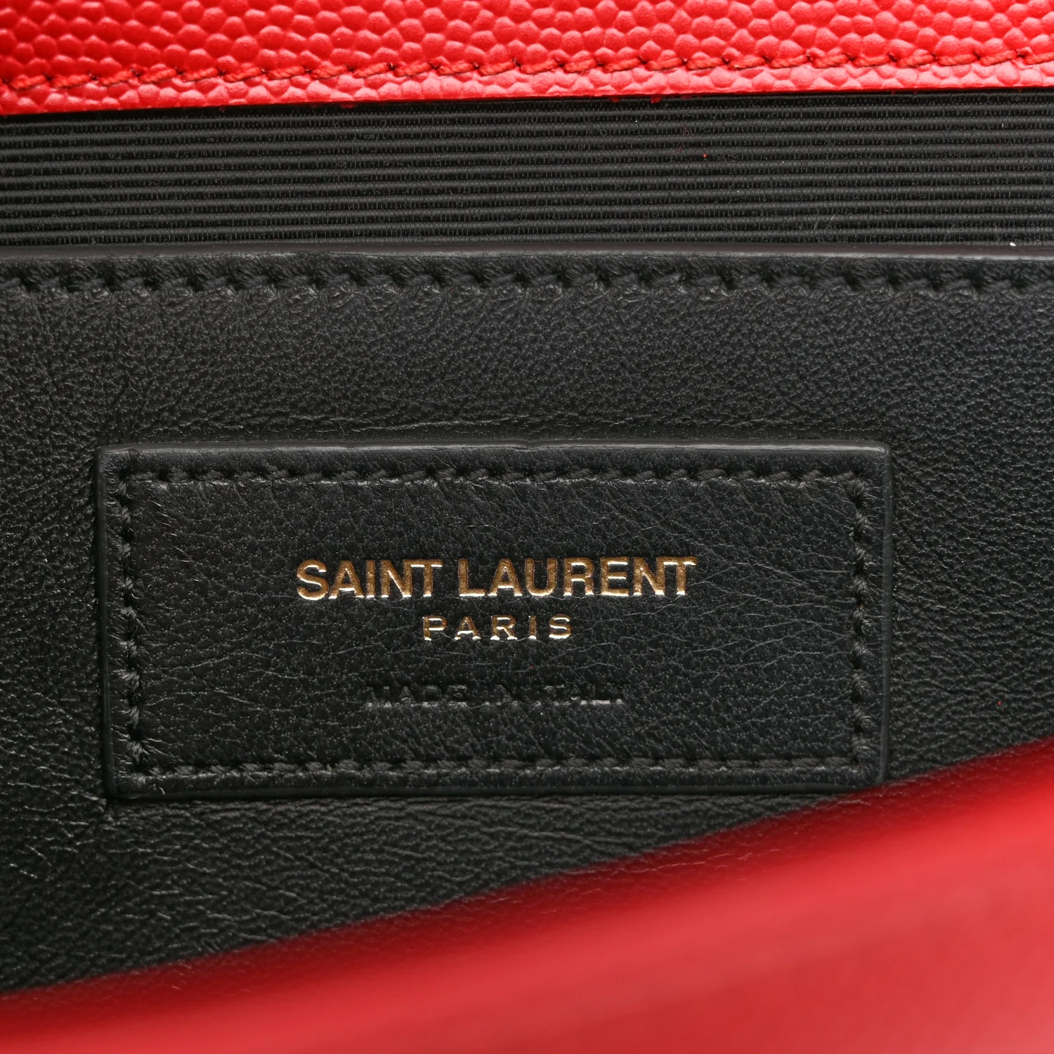 Grain De Poudre Classic Monogram Cassandre Clutch Dark Red - Image 6