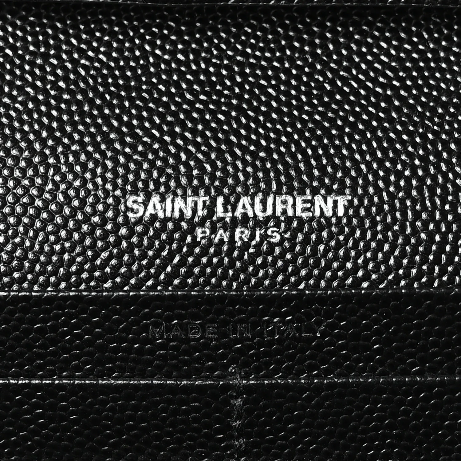 Grain De Poudre Matelasse Chevron Monogram Chain Wallet Black - Image 11