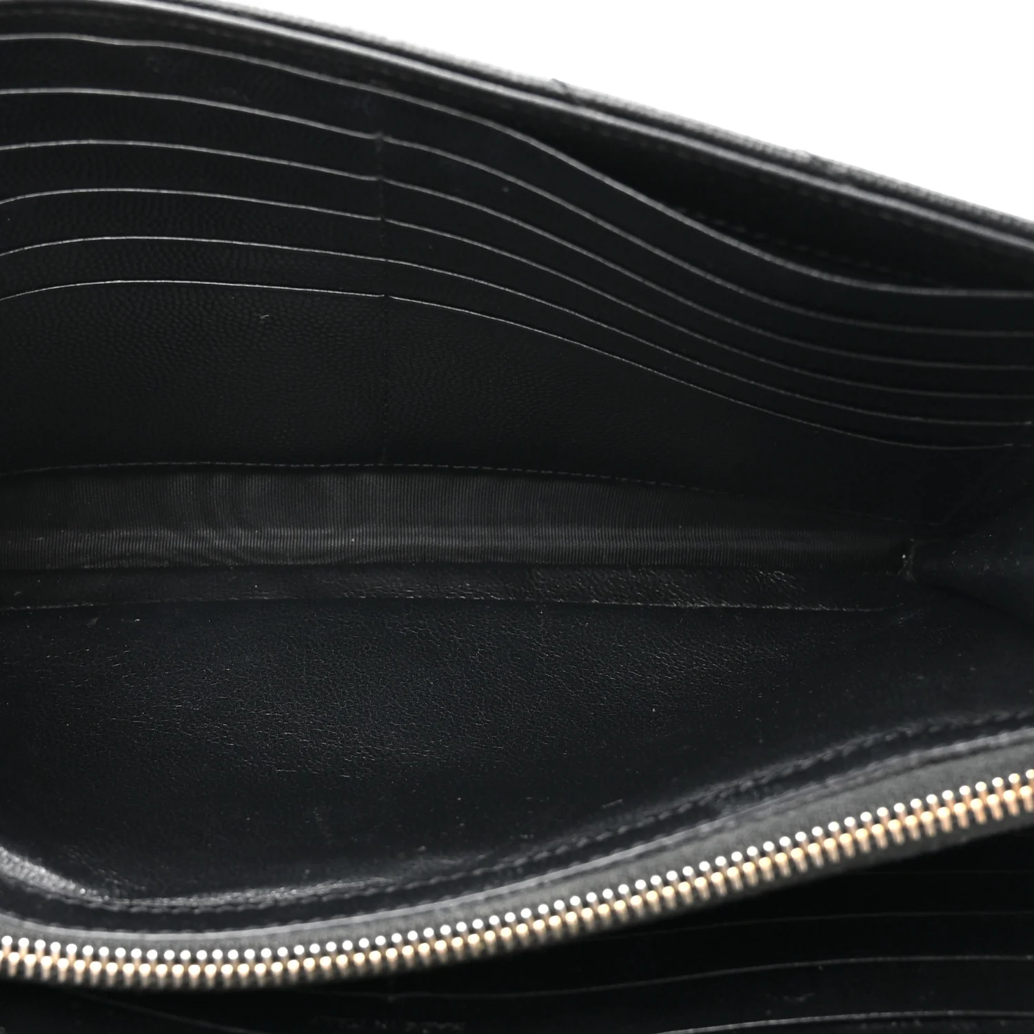 Grain De Poudre Matelasse Chevron Monogram Chain Wallet Black - Image 6