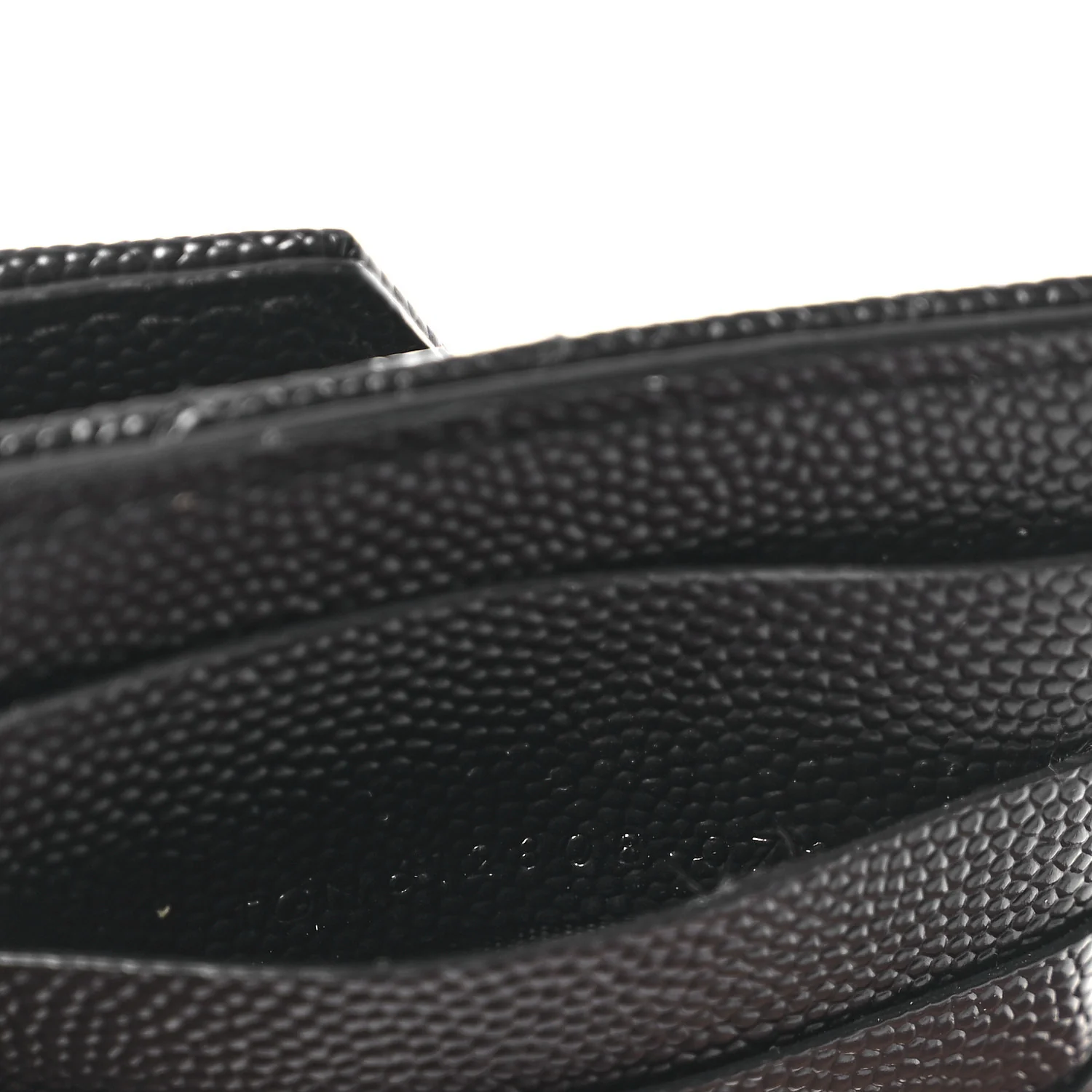Grain De Poudre Matelasse Chevron Monogram Compact Wallet Black - Image 7