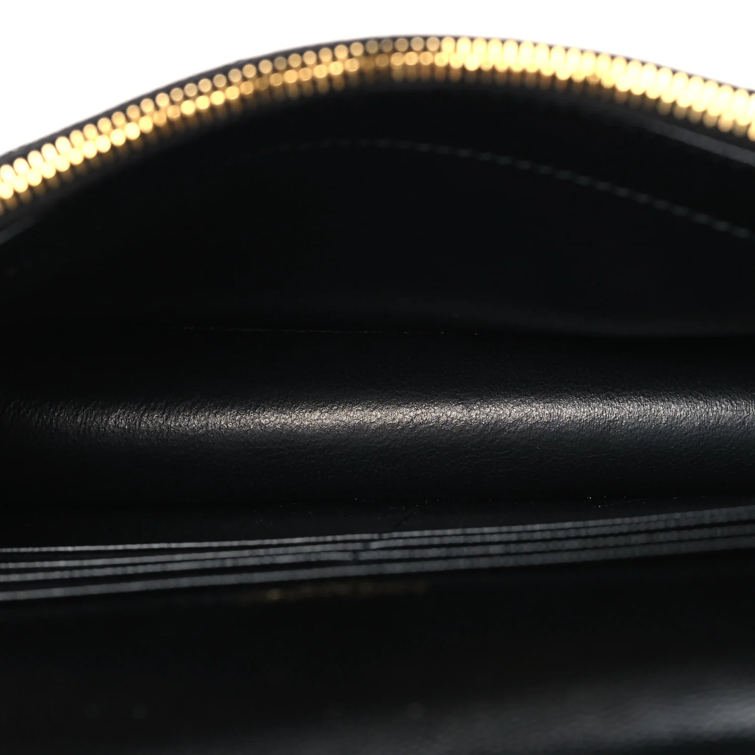 Grain De Poudre Matelasse Chevron Monogram Envelope Chain Wallet Black - Image 5