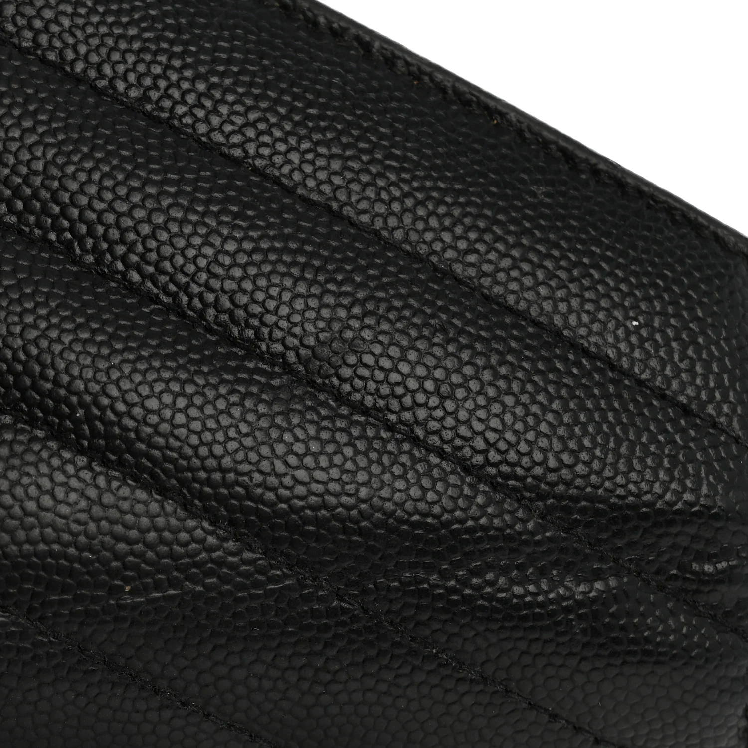 Grain De Poudre Matelasse Chevron Monogram Flap Wallet Black - Image 13