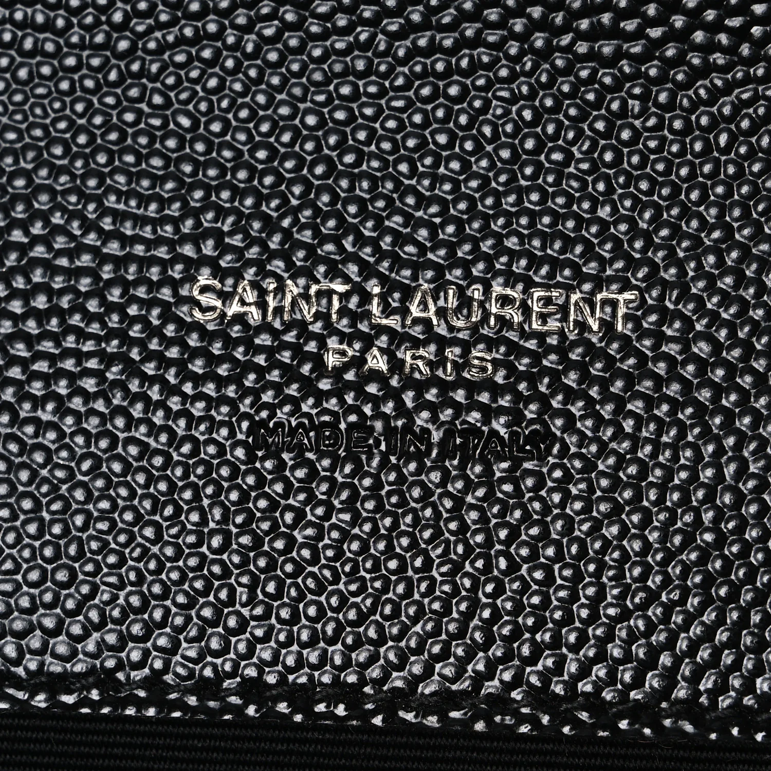 Grain De Poudre Matelasse Chevron Monogram Monochrome Envelope Clutch Black - Image 6