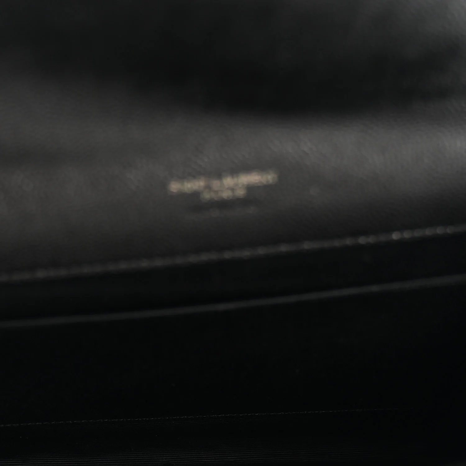 Grain De Poudre Matelasse Chevron Monogram Monochrome Envelope Clutch Black - Image 5