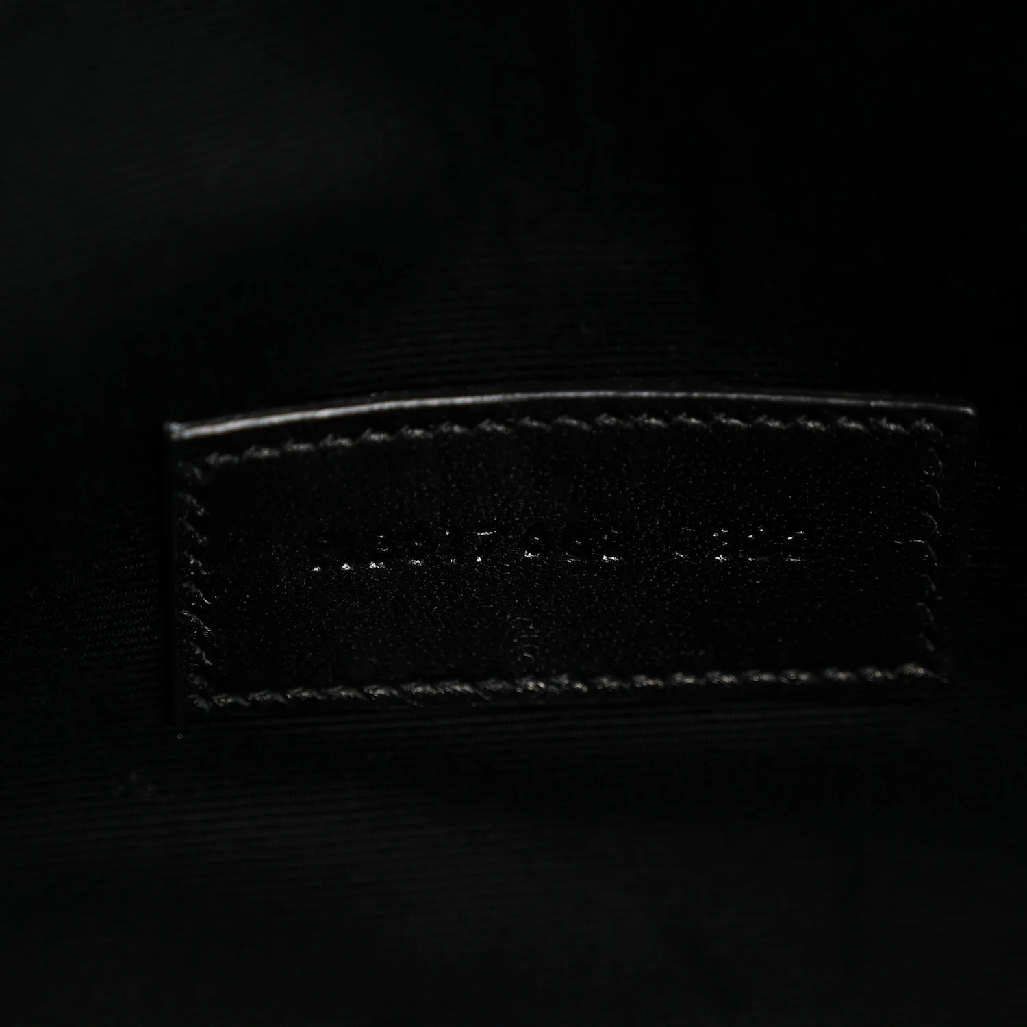 Grain De Poudre Matelasse Chevron Monogram Monochrome Envelope Clutch Black - Image 7