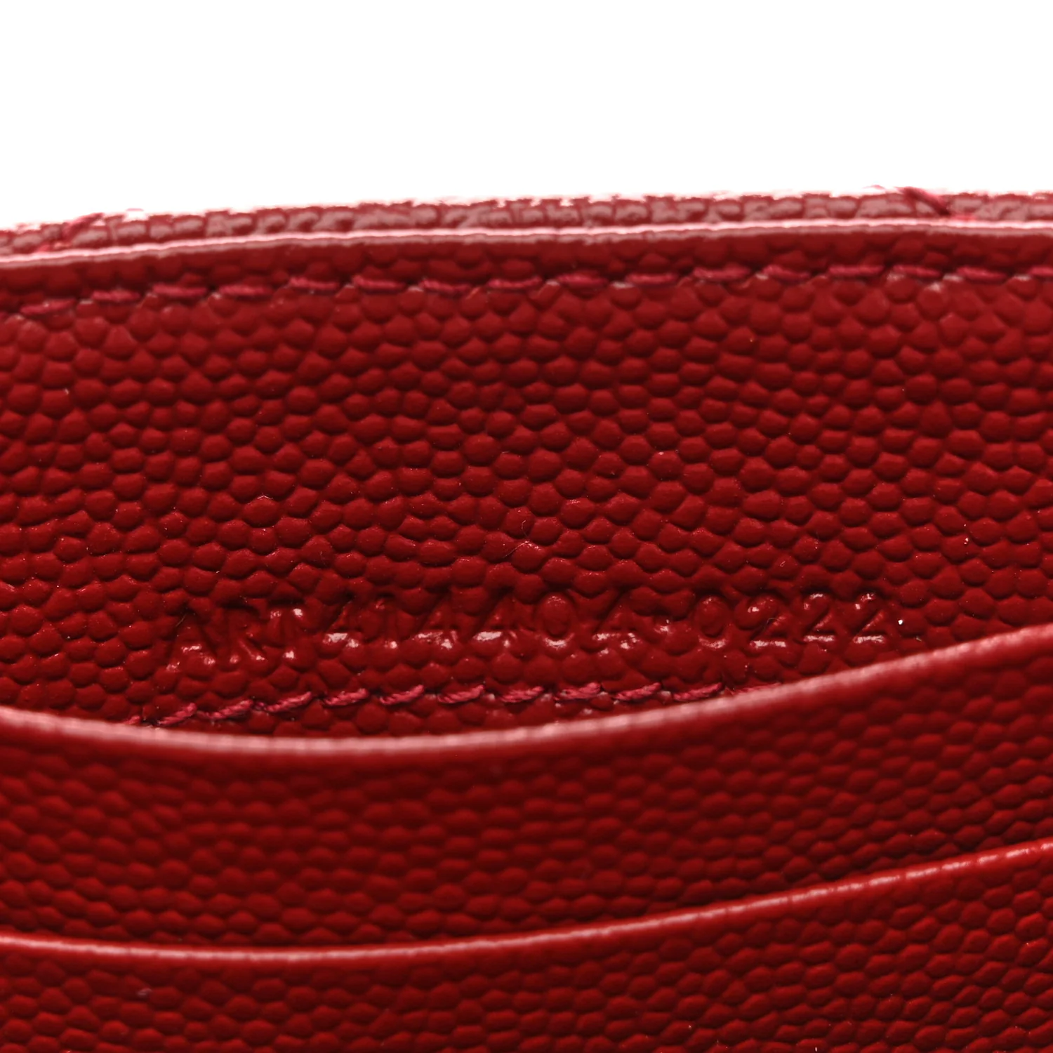 Grain De Poudre Matelasse Chevron Small Monogram Envelope Wallet Bordeaux - Image 7
