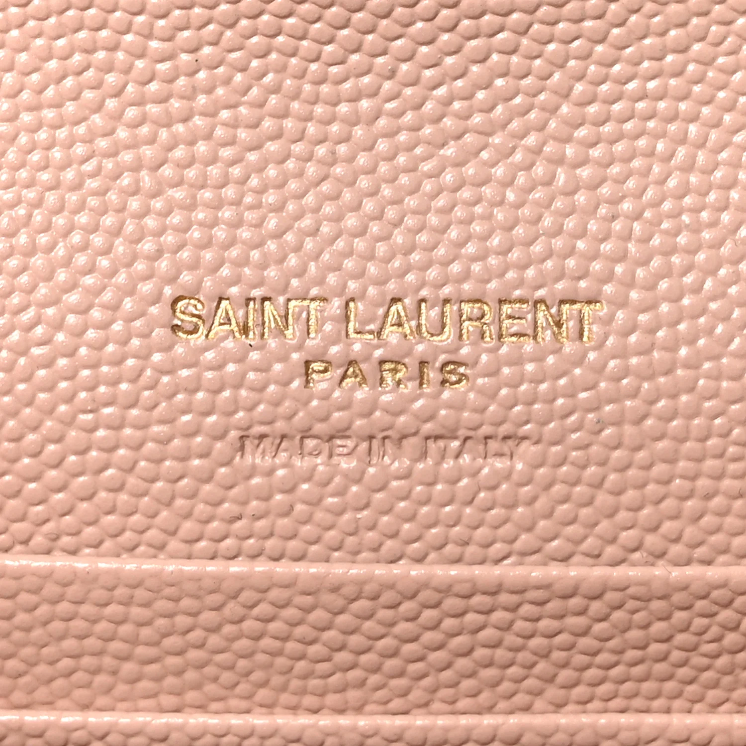 Grain De Poudre Matelasse Chevron Small Monogram Envelope Wallet Pale Pink - Image 6