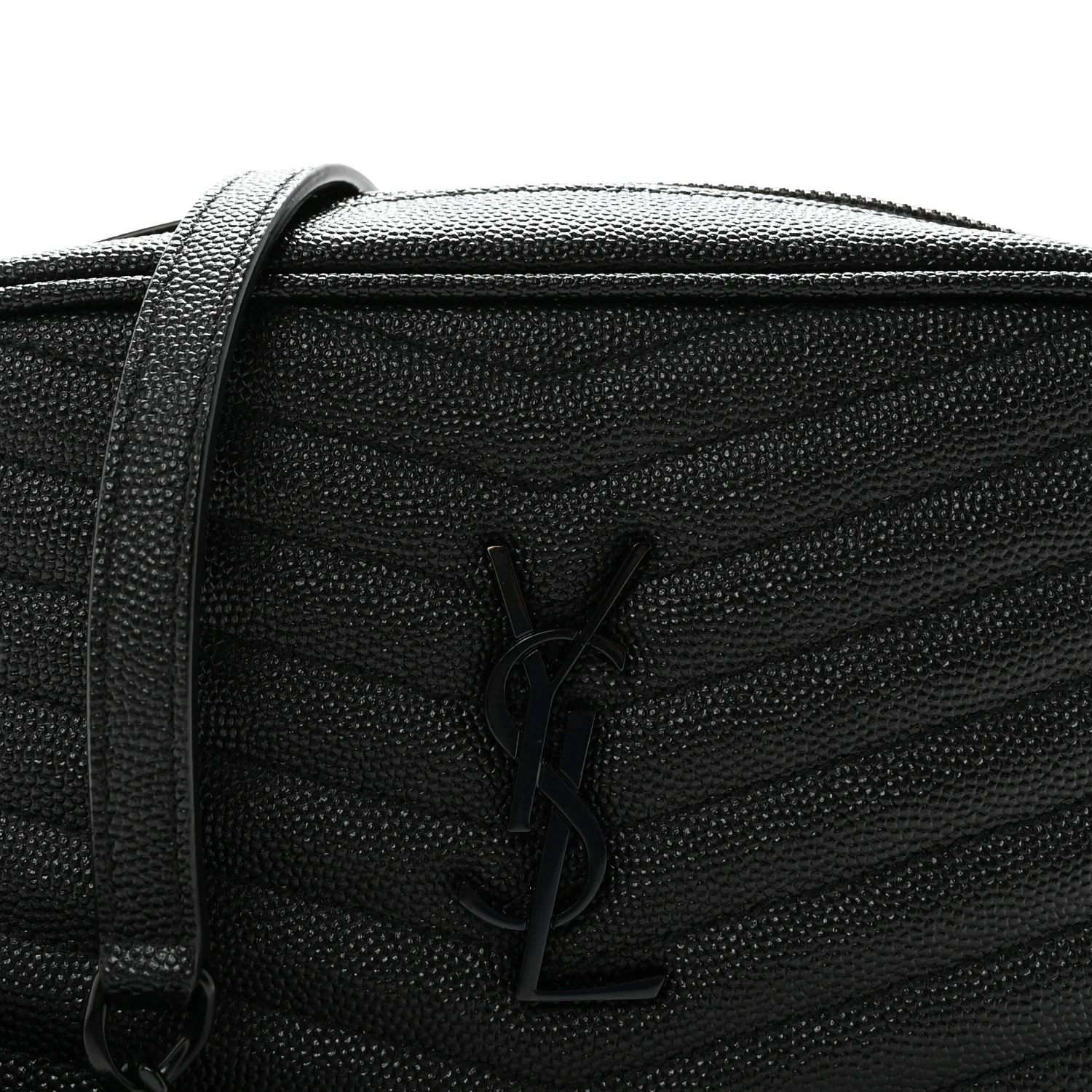 Grain De Poudre Matelasse Monochrome Monogram Mini Lou Camera Bag Black - Image 7