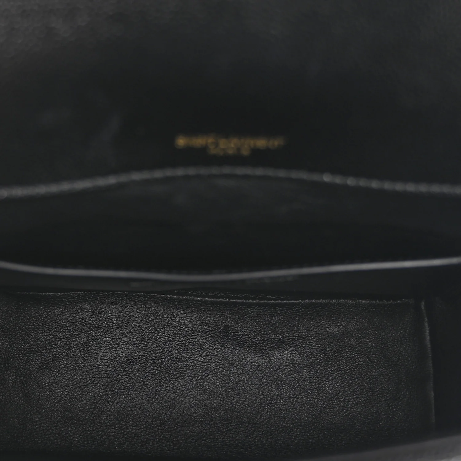Grain De Poudre Matelasse Monogram Medium Vicky Chain Bag Black - Image 5