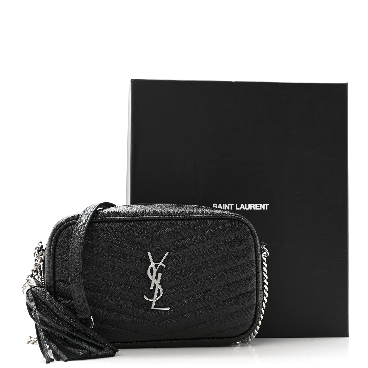 Grain De Poudre Matelasse Monogram Mini Lou Camera Bag Black - Image 13