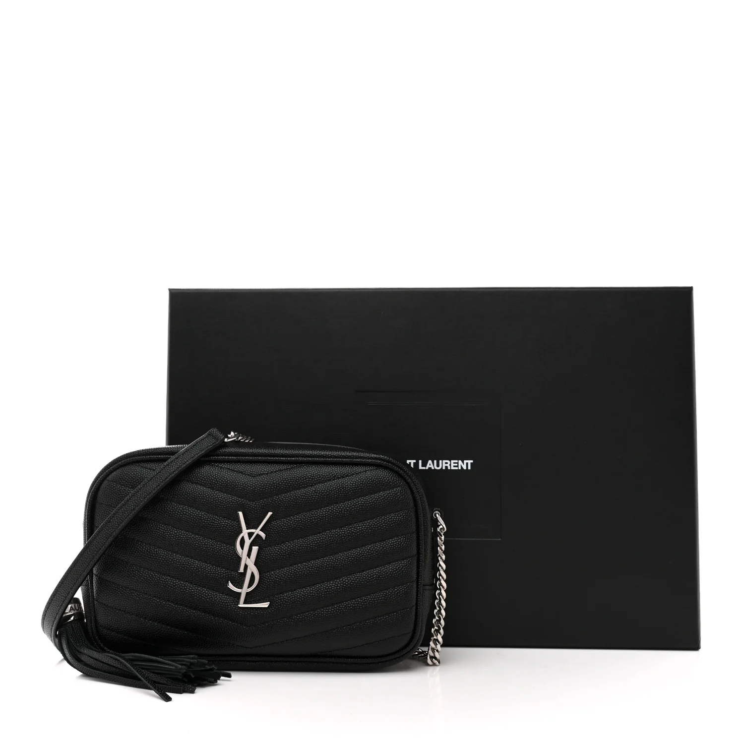 Grain De Poudre Matelasse Monogram Mini Lou Camera Bag Black - Image 12
