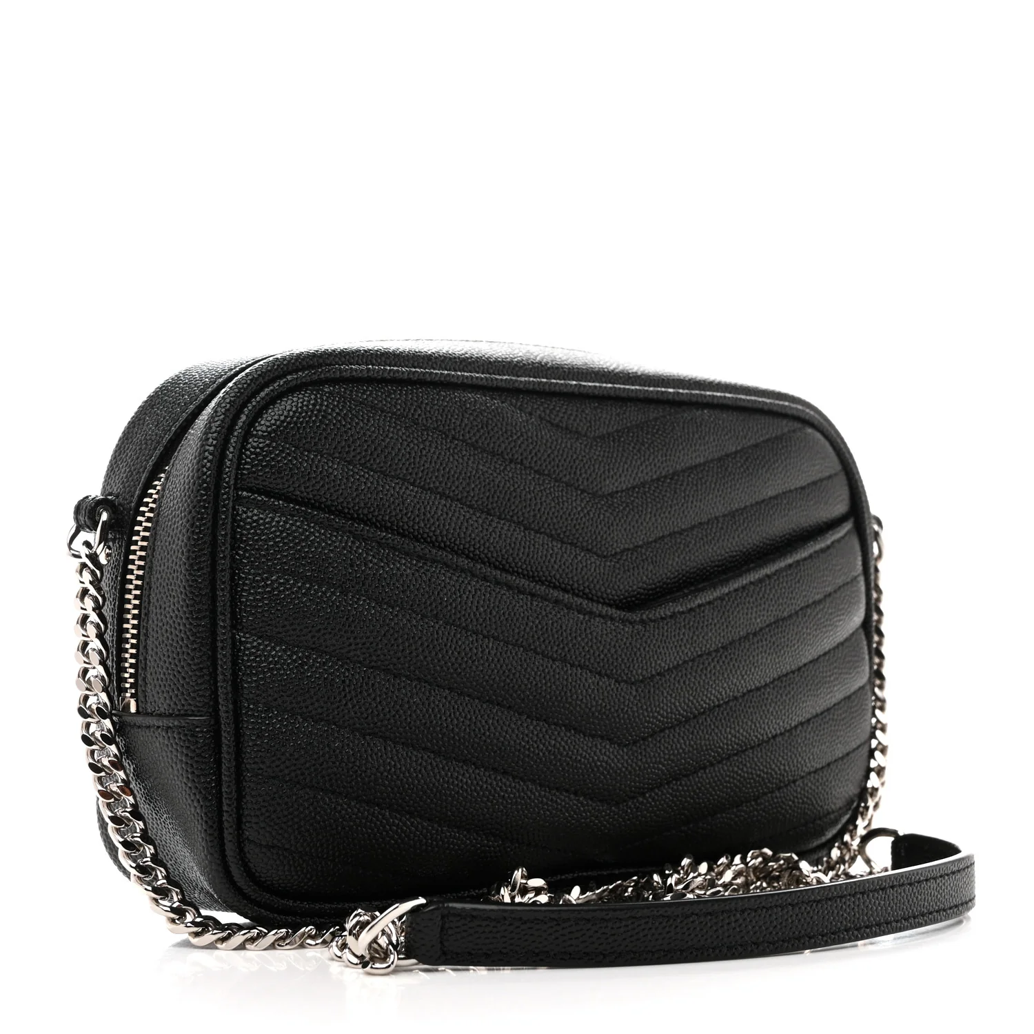 Grain De Poudre Matelasse Monogram Mini Lou Camera Bag Black - Image 3