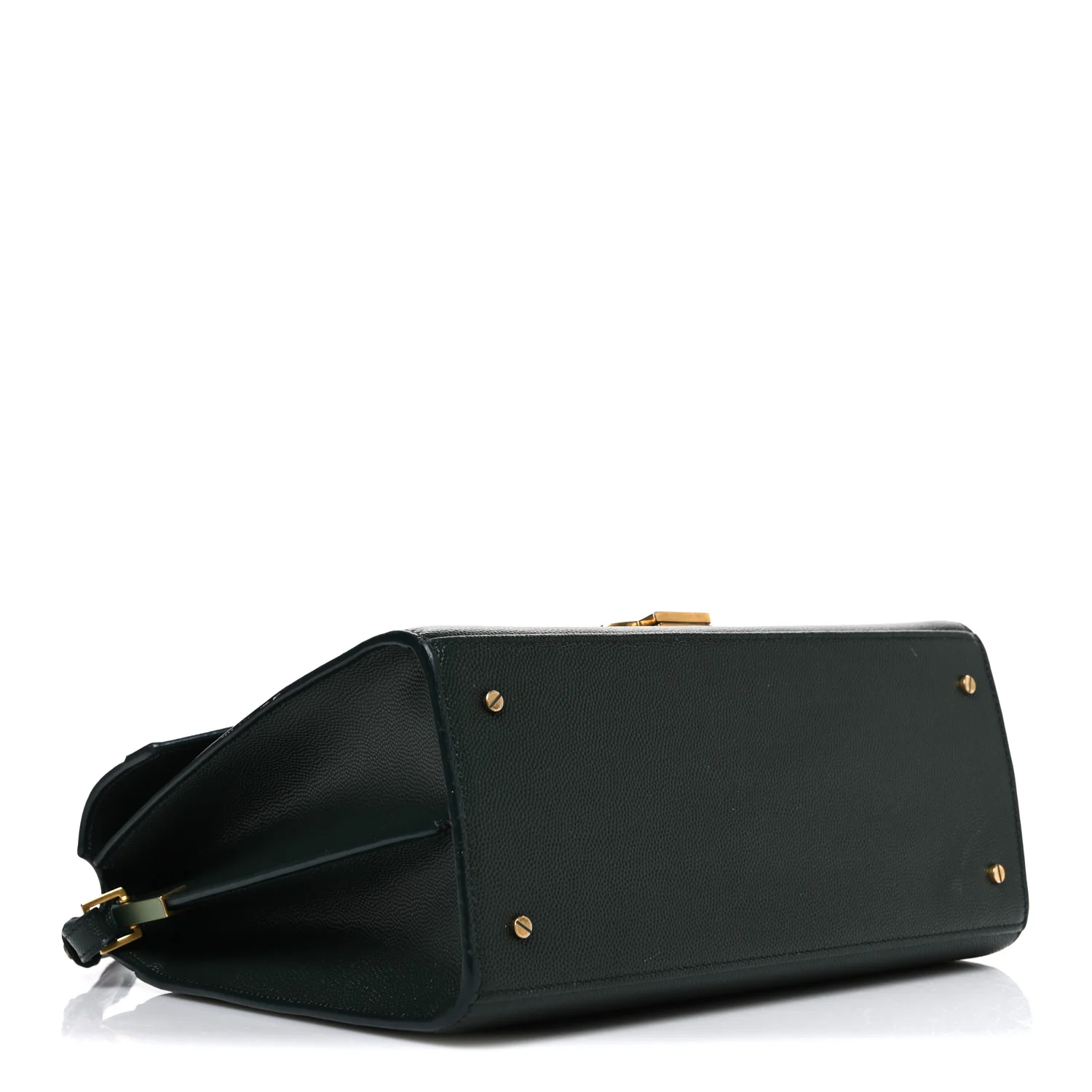 Grain de Poudre Medium Classic Monogram Cassandra Top Handle Dark Green - Image 3