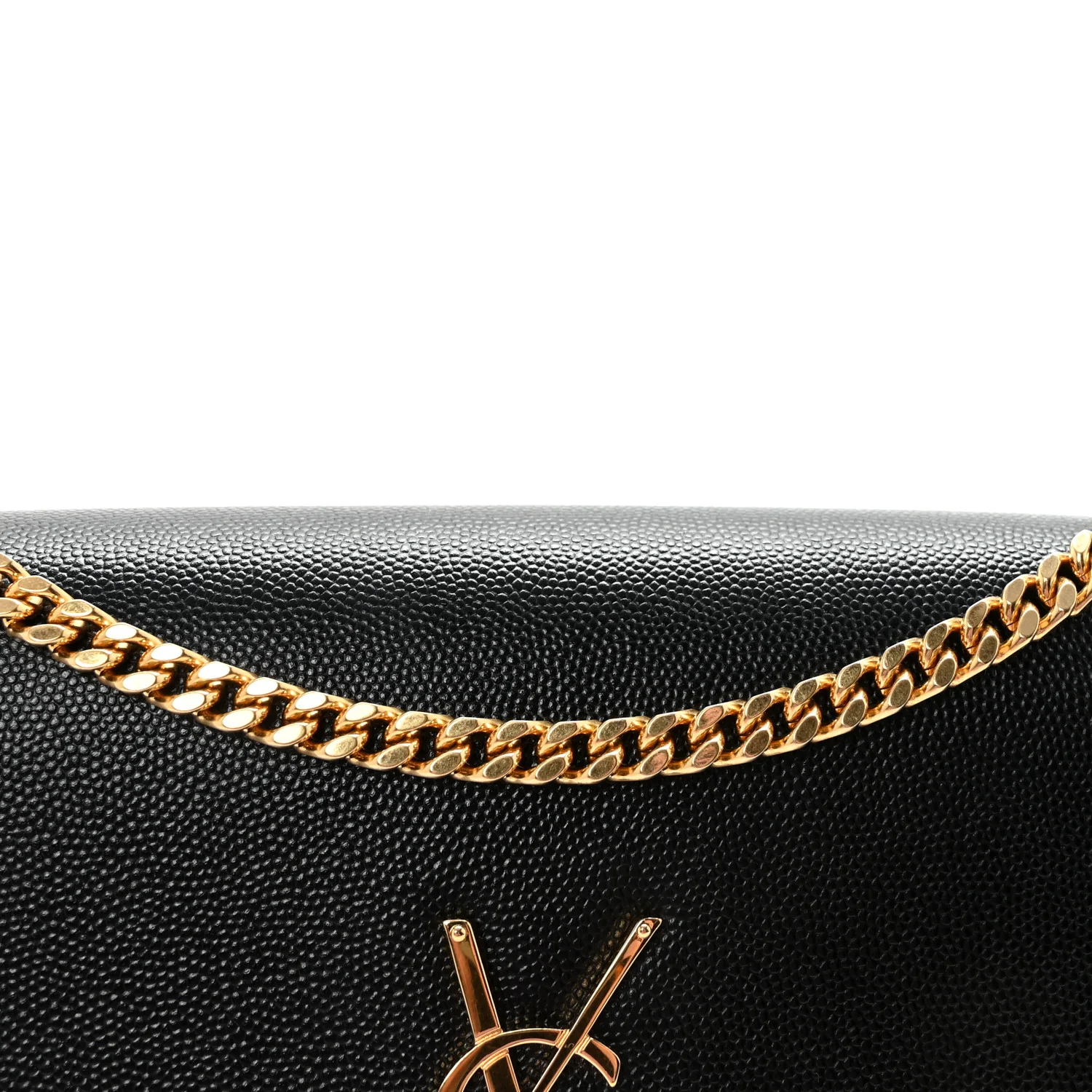 Grain De Poudre Medium Classic Monogram Kate Satchel Black - Image 7