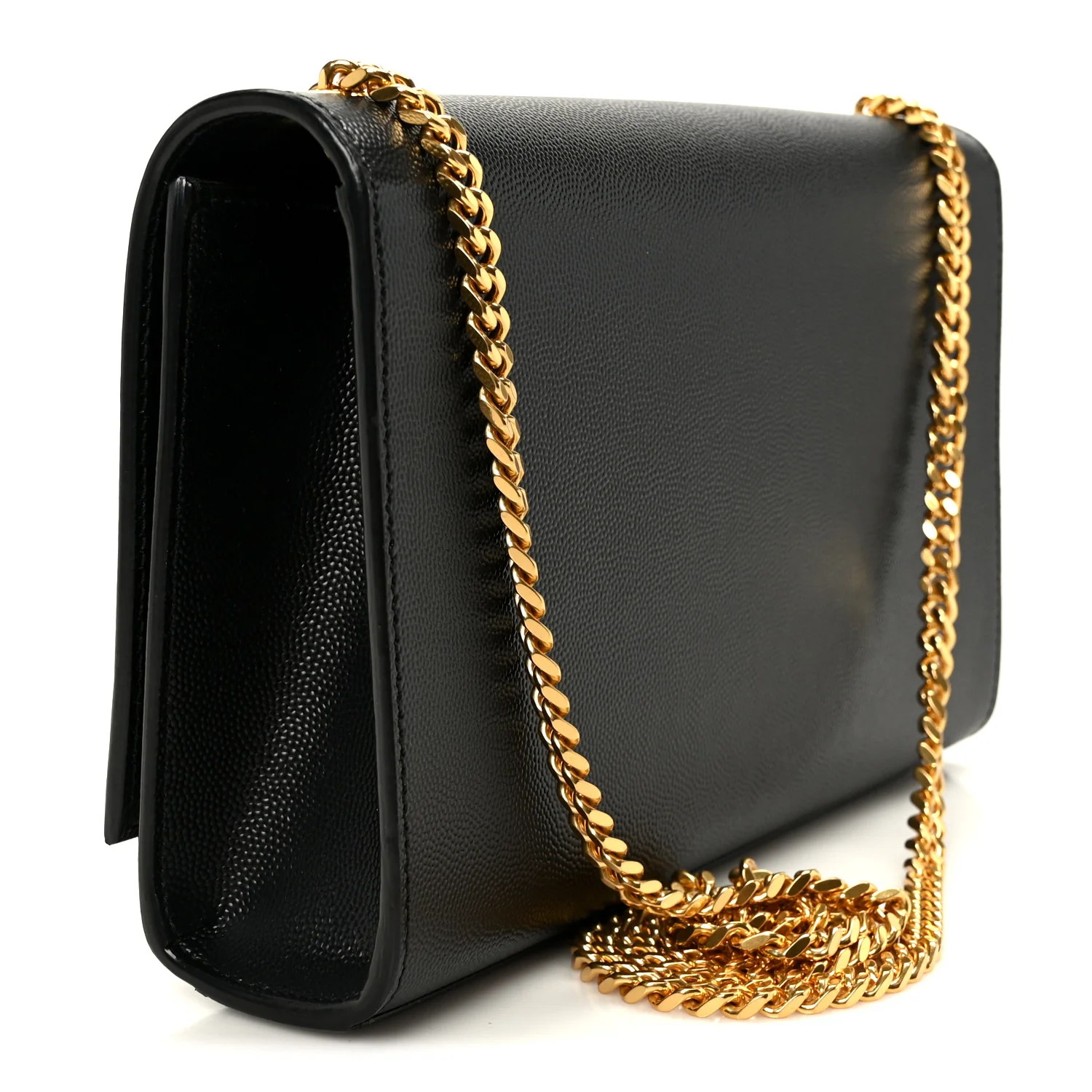 Grain De Poudre Medium Classic Monogram Kate Satchel Black - Image 3