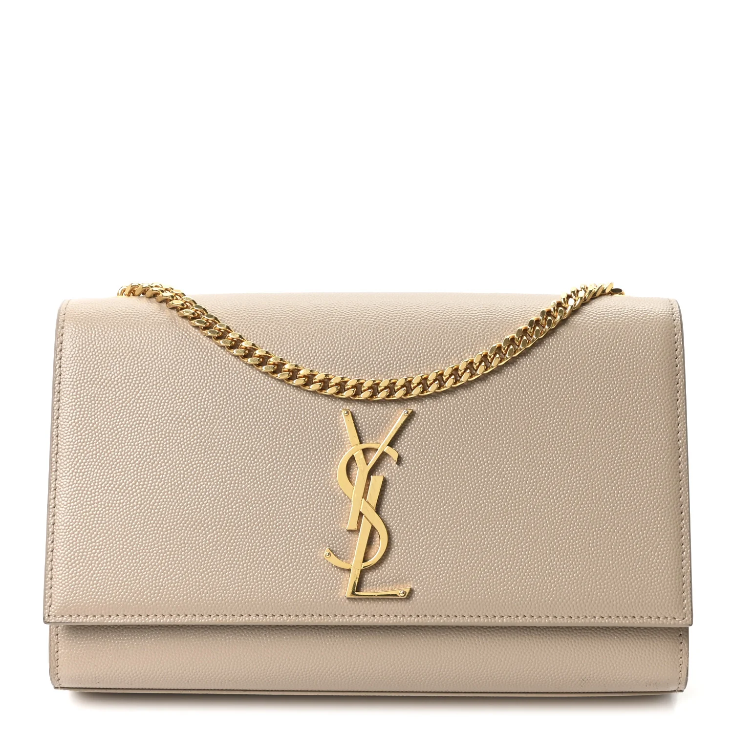 Grain De Poudre Medium Monogram Kate Satchel Dark Beige