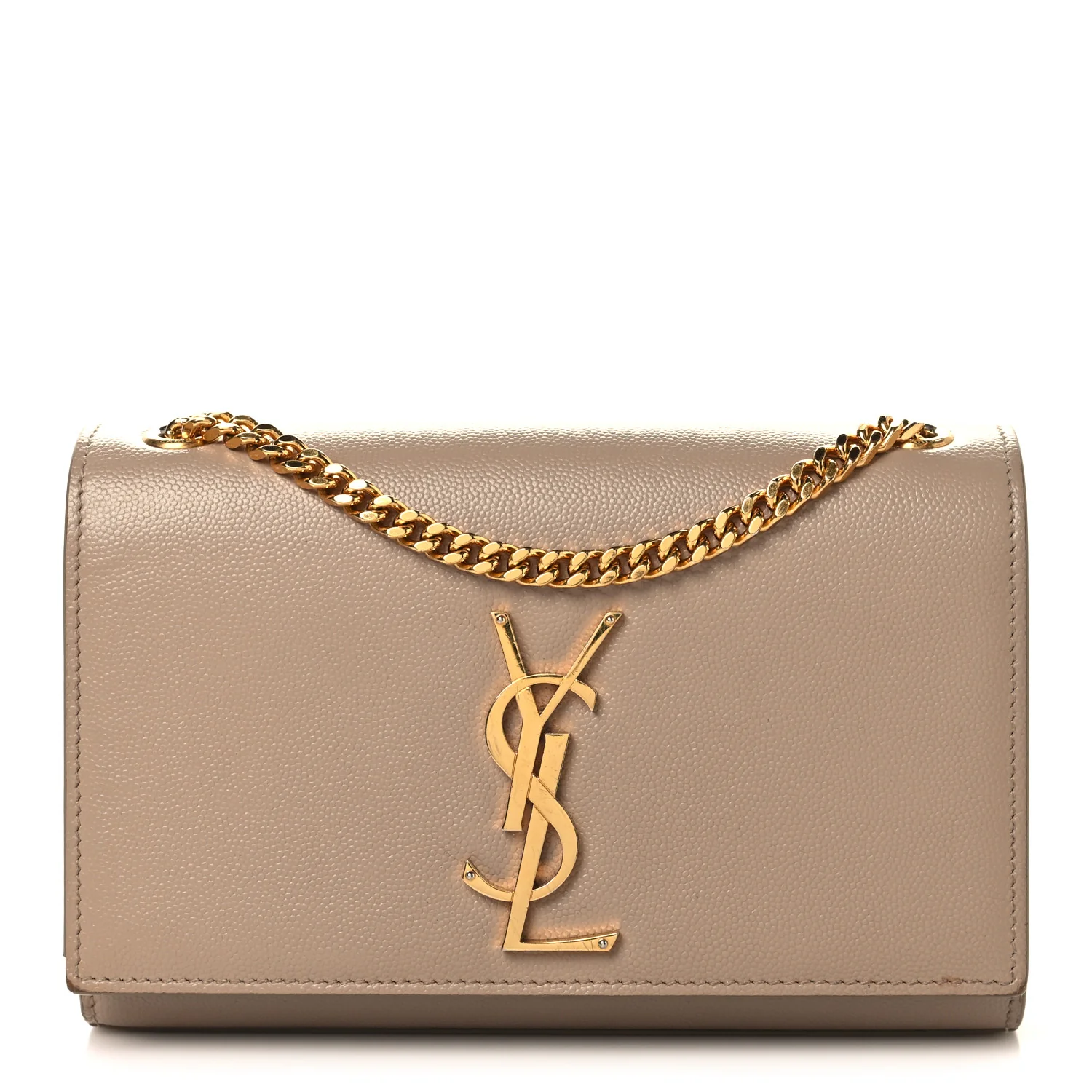 Grain De Poudre Medium Monogram Kate Satchel Dark Beige